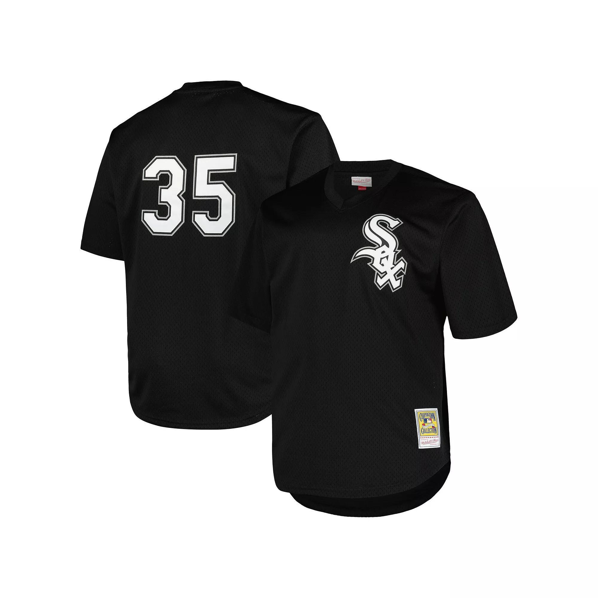 Men's Profile Frank Thomas Black Chicago White Sox Big & Tall Cooperstown Collection Mesh Batting Practice Jersey, Size: 3XB Product Image