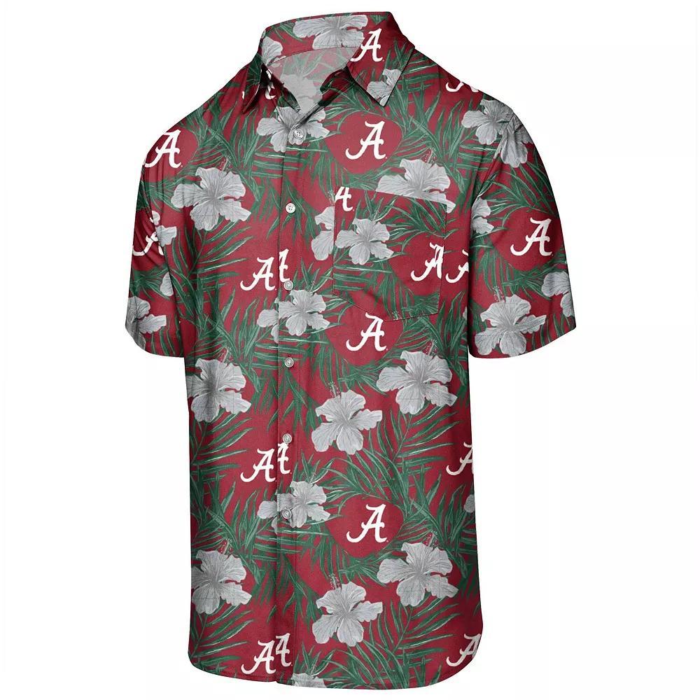 Men's Crimson Alabama Crimson Tide Floral Button-Up Shirt, Size: Medium, Red Product Image