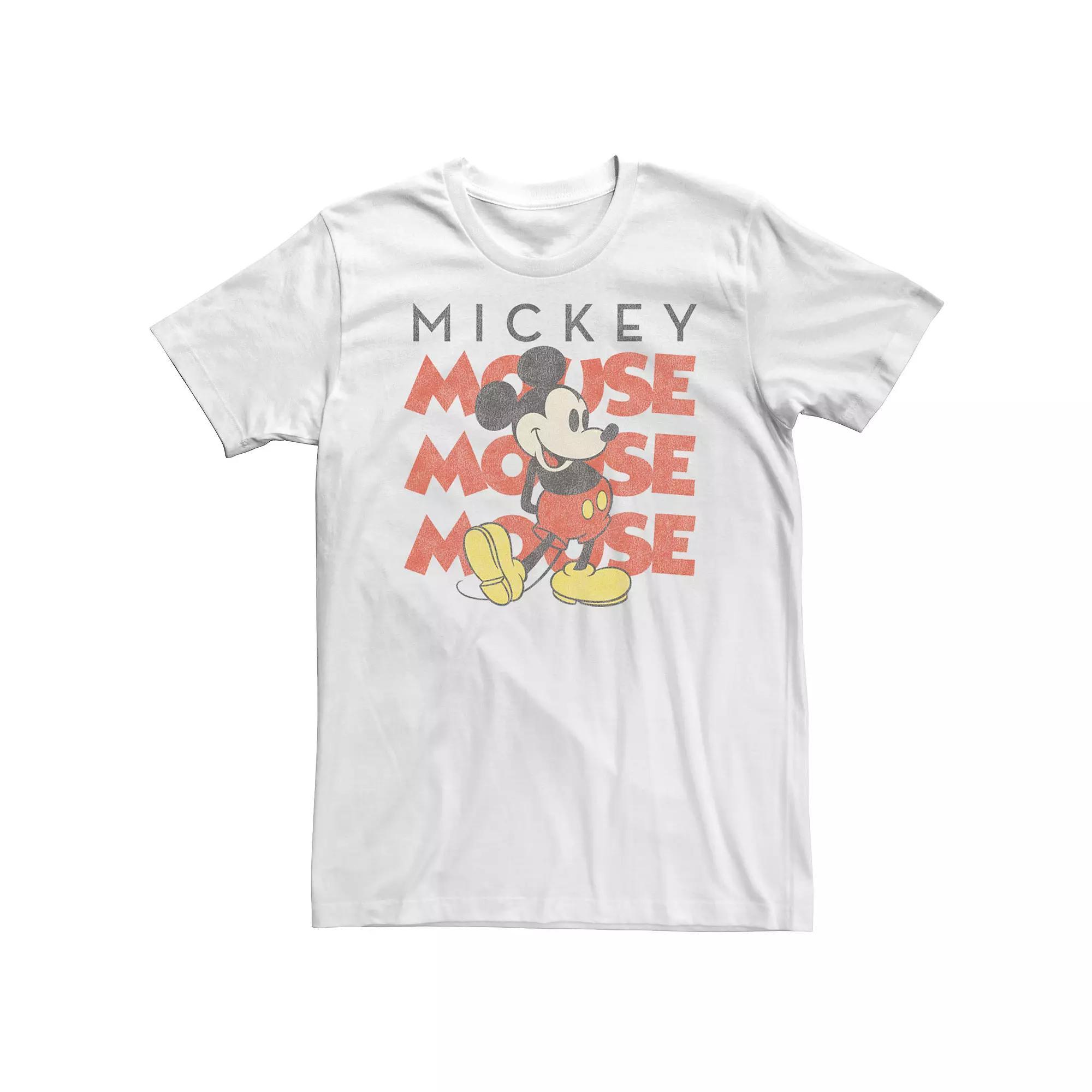 Disney's Mickey Mouse Big & Tall Tee, Men's, Size: 4XL, White Product Image