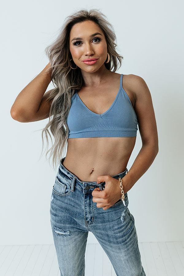 Suite Life Seamless Bralette In Airy Blue Product Image