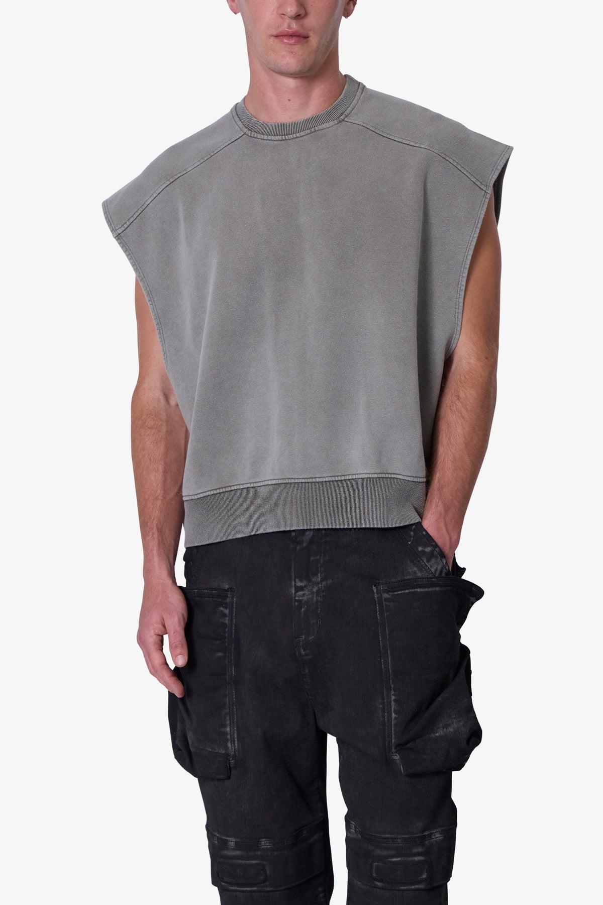 Sleeveless Rag Shirt - Washed Olive Product Image