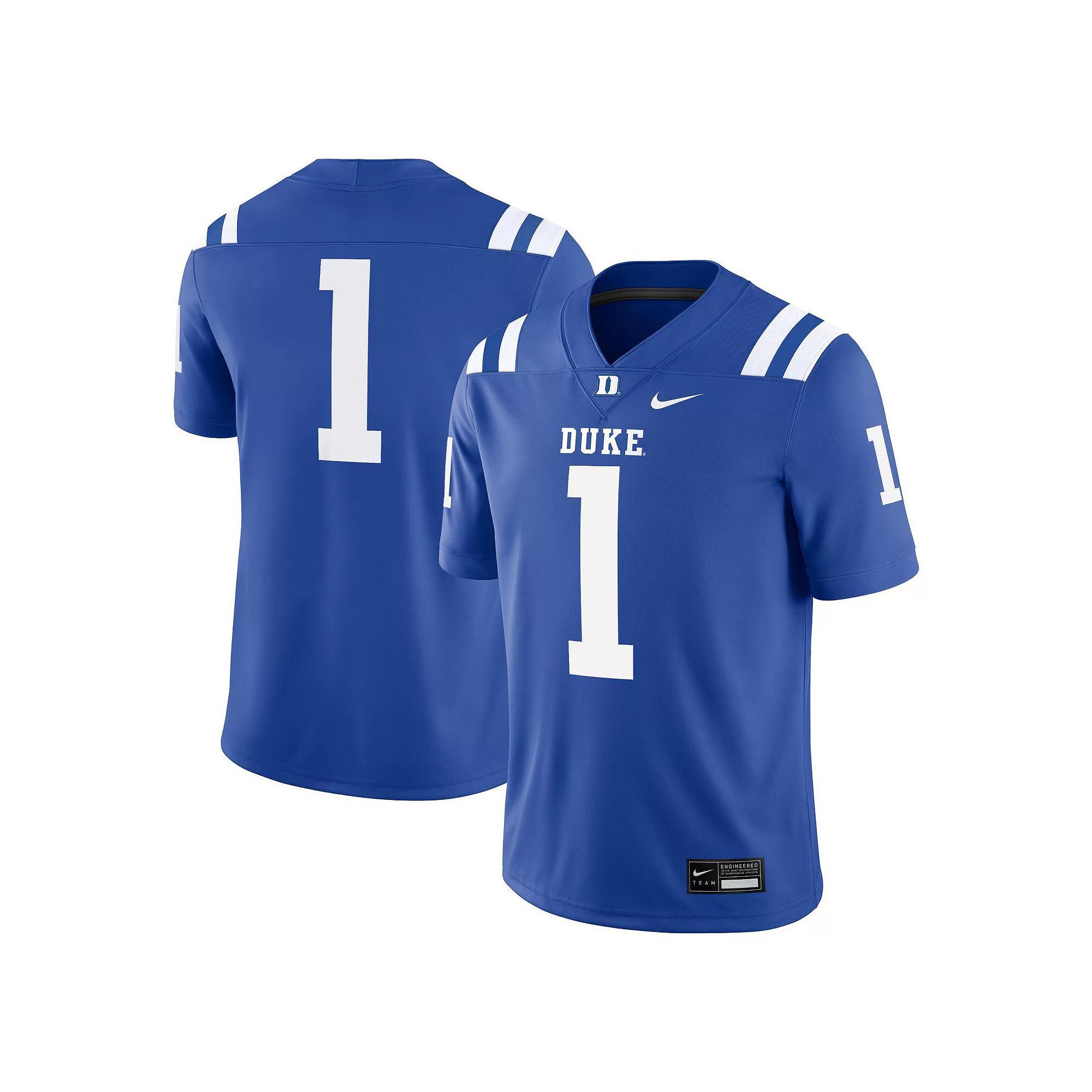 Men's Nike #1 Royal Duke Blue Devils Game Jersey, Size: XL Product Image