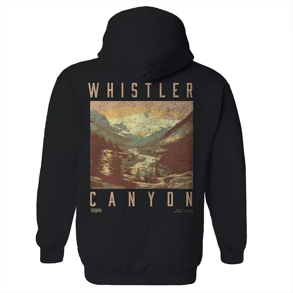 Men's Whistler Black Graphic Hoodie, Size: XXL Product Image