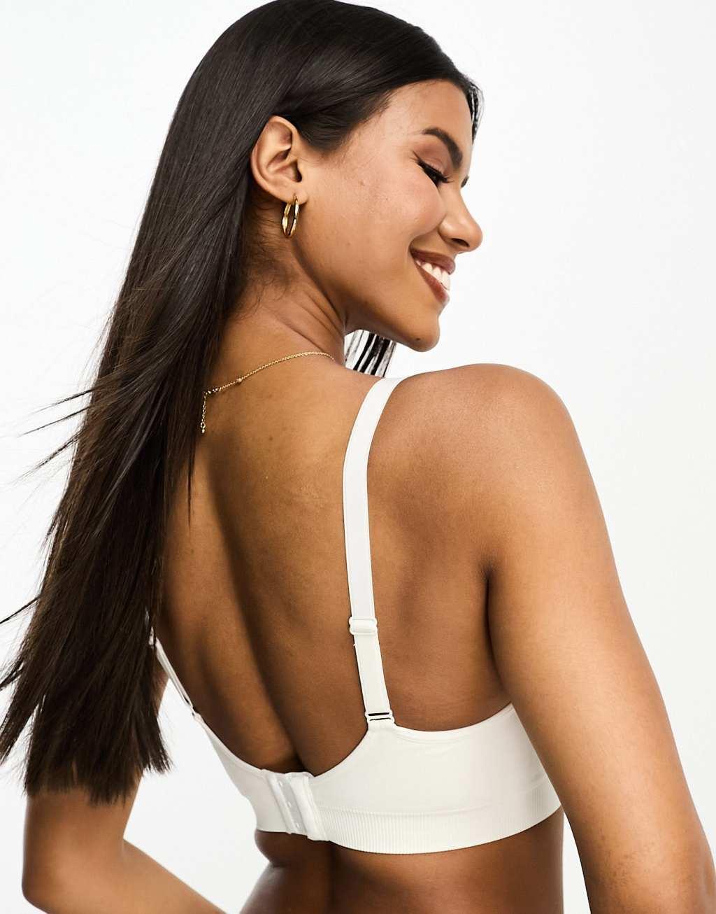 Mamalicious Maternity nursing function bra in white Product Image