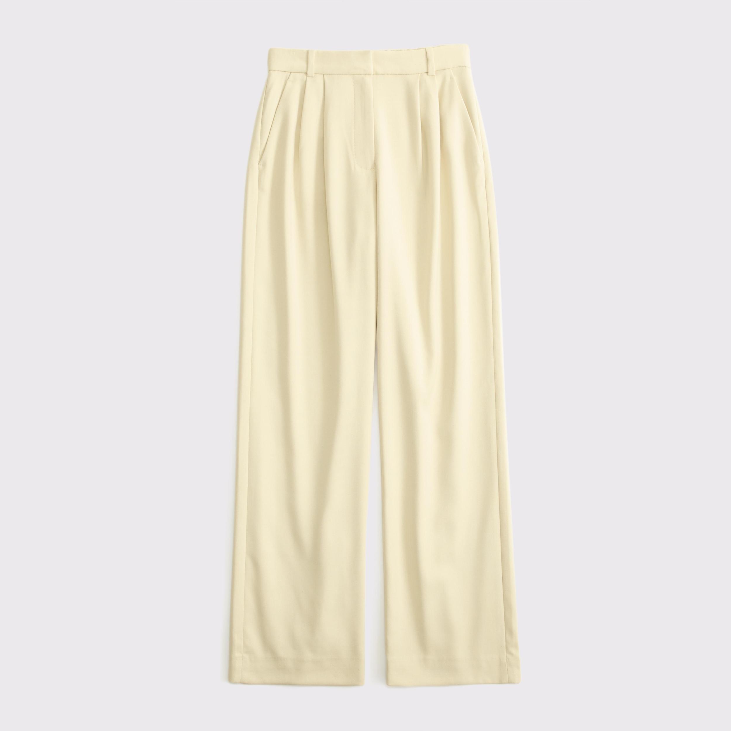 Curve Love A&F Sloane Tailored Wide Leg Pant Product Image