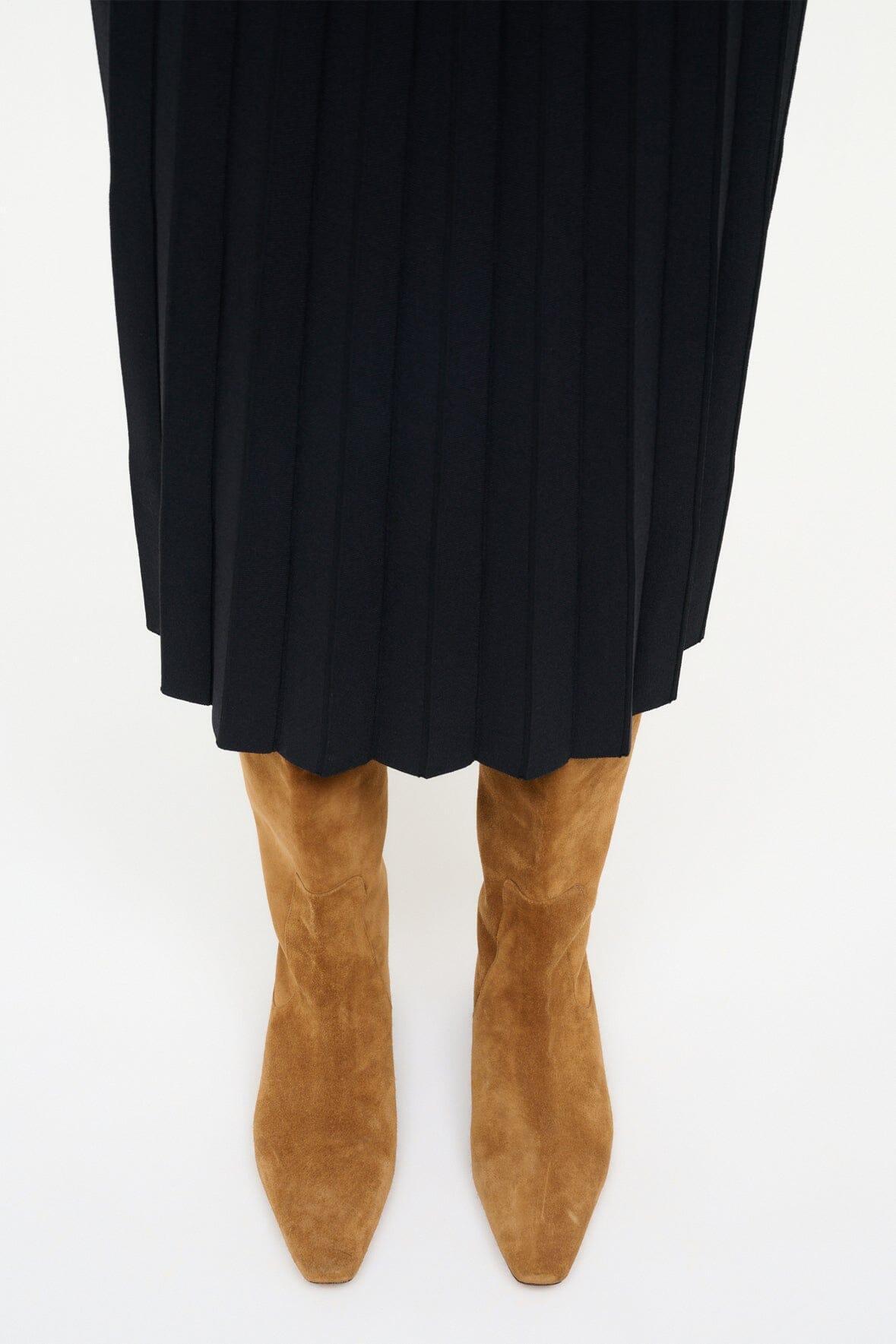 WALLY FLAT BOOT | TAN SUEDE Product Image