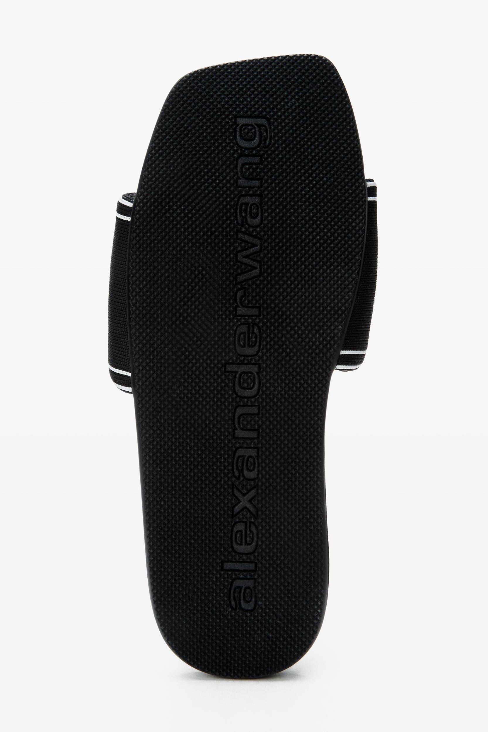 Black Logo Pool Slides Product Image