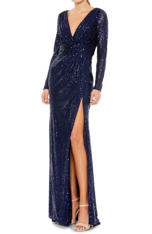 Womens Sequined Evening Gown Product Image