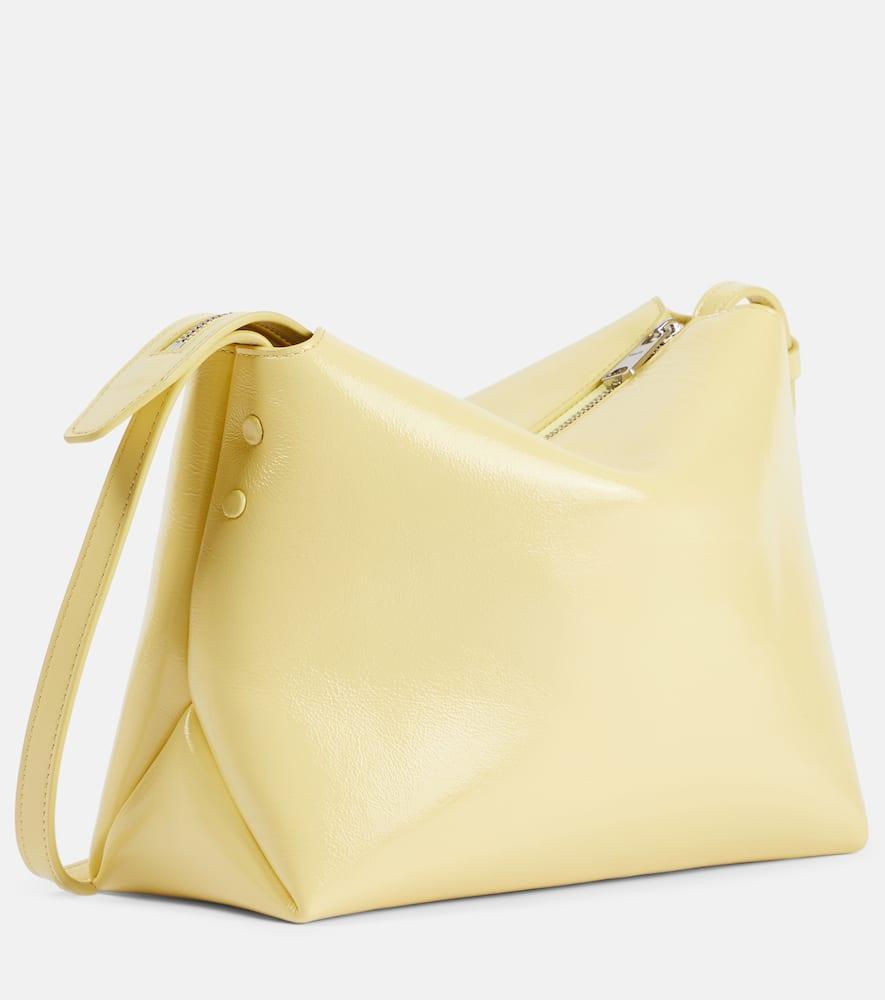 KHAITE Lina Leather Crossbody Bag In Yellow Product Image