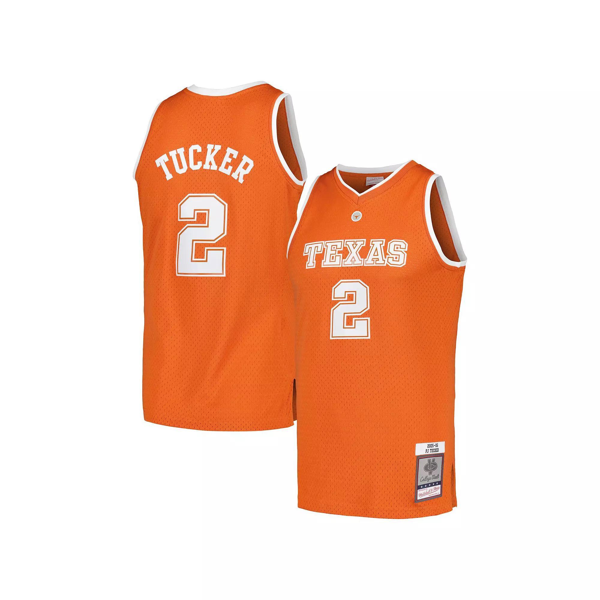 Mens Mitchell & Ness PJ Tucker Texas Orange Texas Longhorns 2005-06 College Vault Player Swingman Jersey Product Image