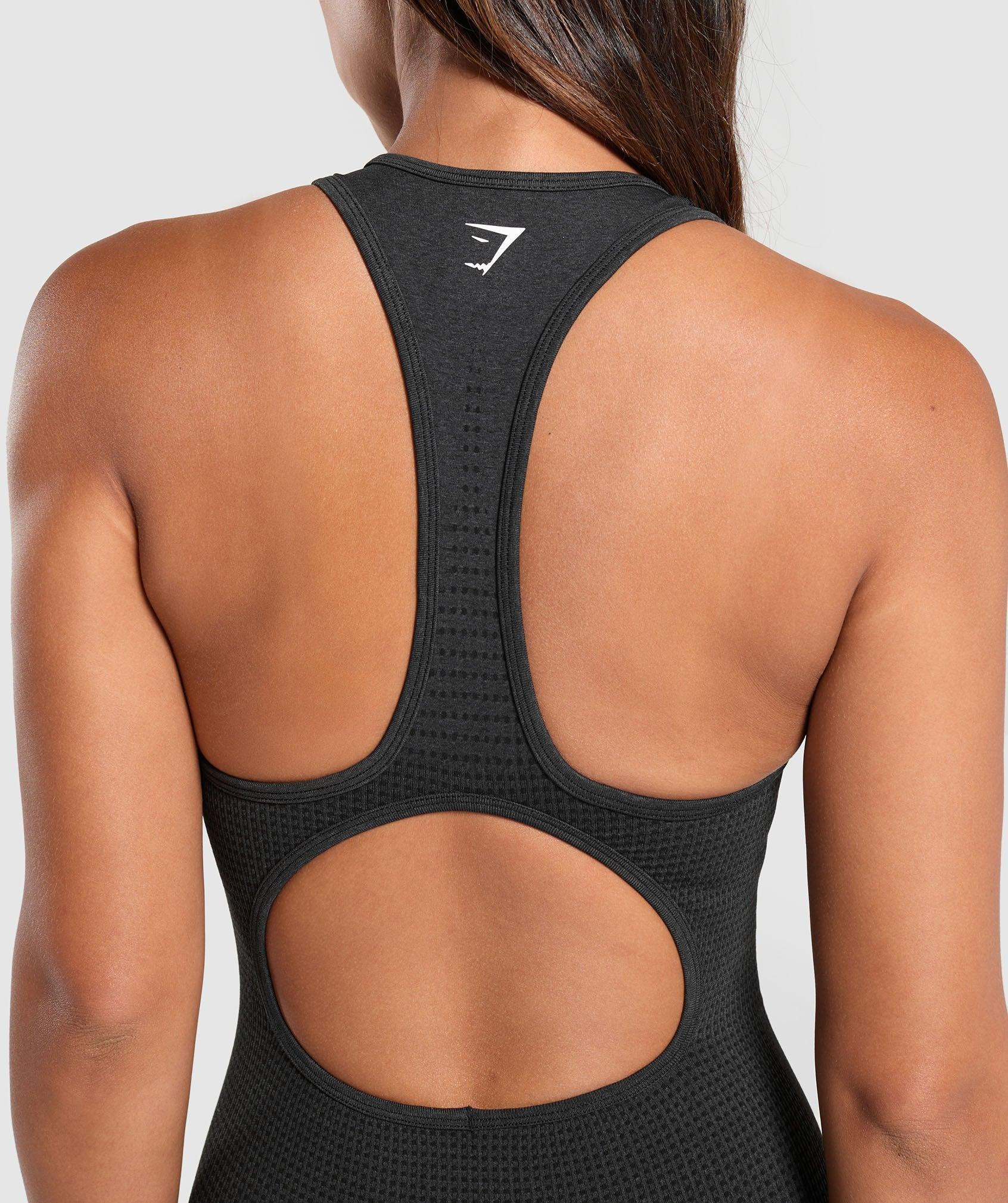 Gymshark Vital Seamless Short Bodysuit - Black Marl Female Product Image