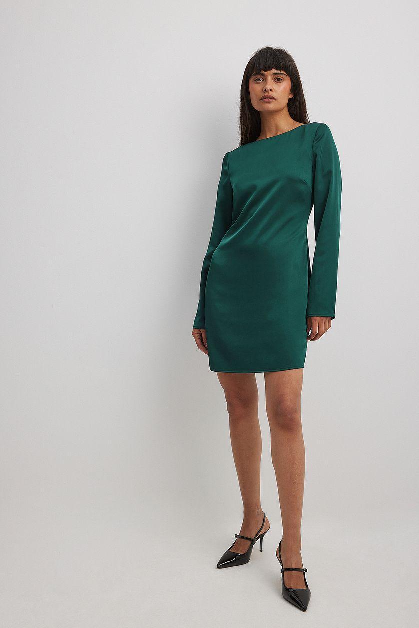 Asymmetric Open Back Mini Dress Product Image