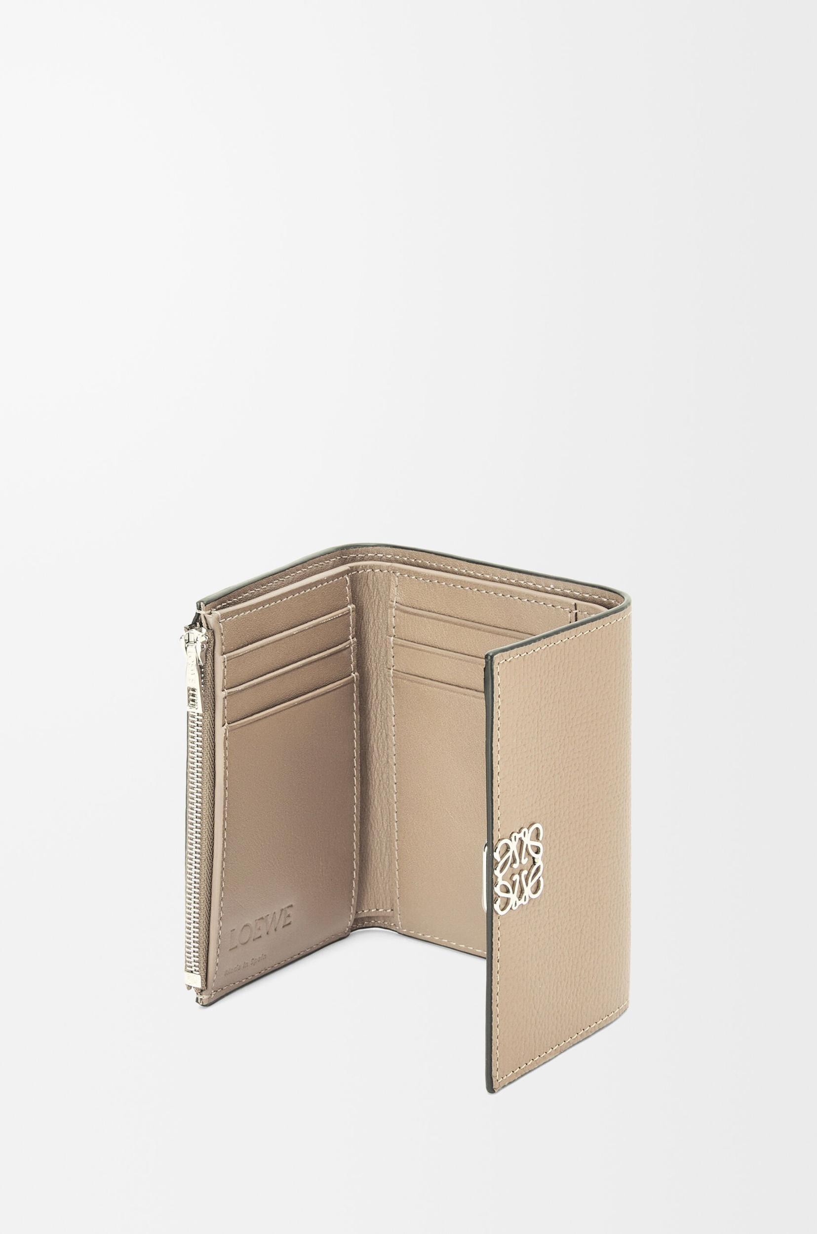 Anagram small vertical wallet in pebble grained calfskin Product Image