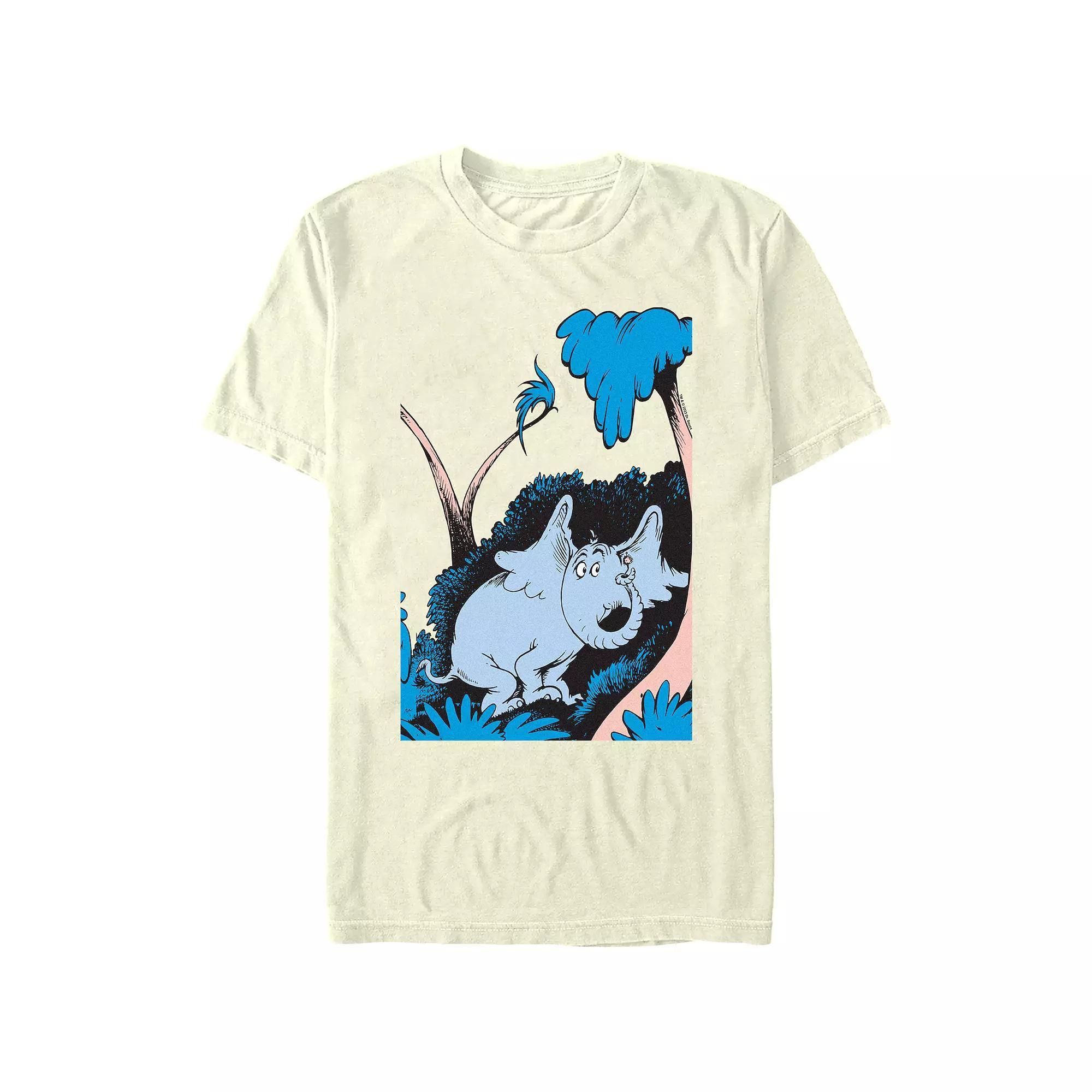 Men's Dr. Seuss Horton Hears Something Graphic Tee, Size: Medium, Natural Product Image