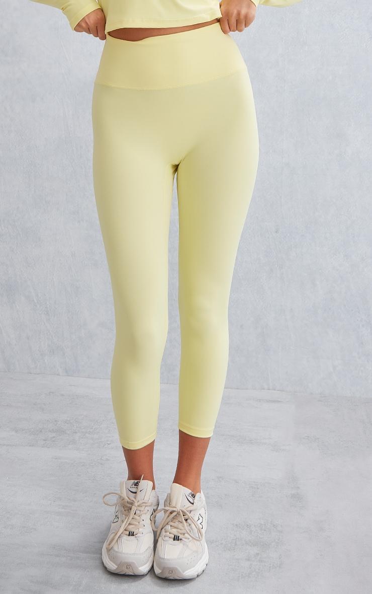 Lemon Sculpt Cropped Gym Leggings Product Image