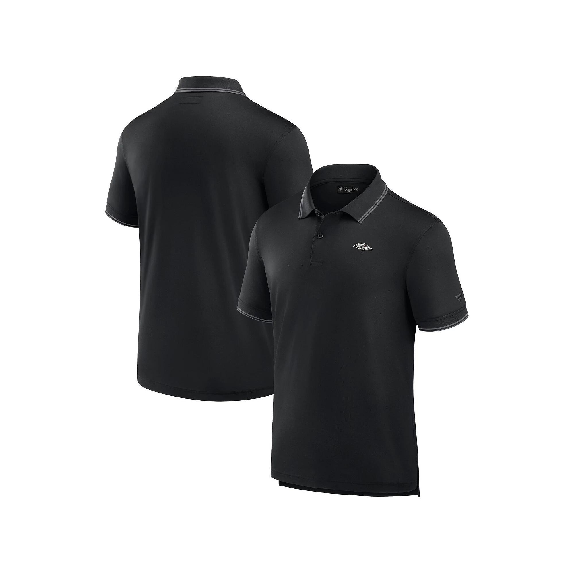 Men's Fanatics Signature Black New York Jets Pique Polo Shirt, Size: XL Product Image