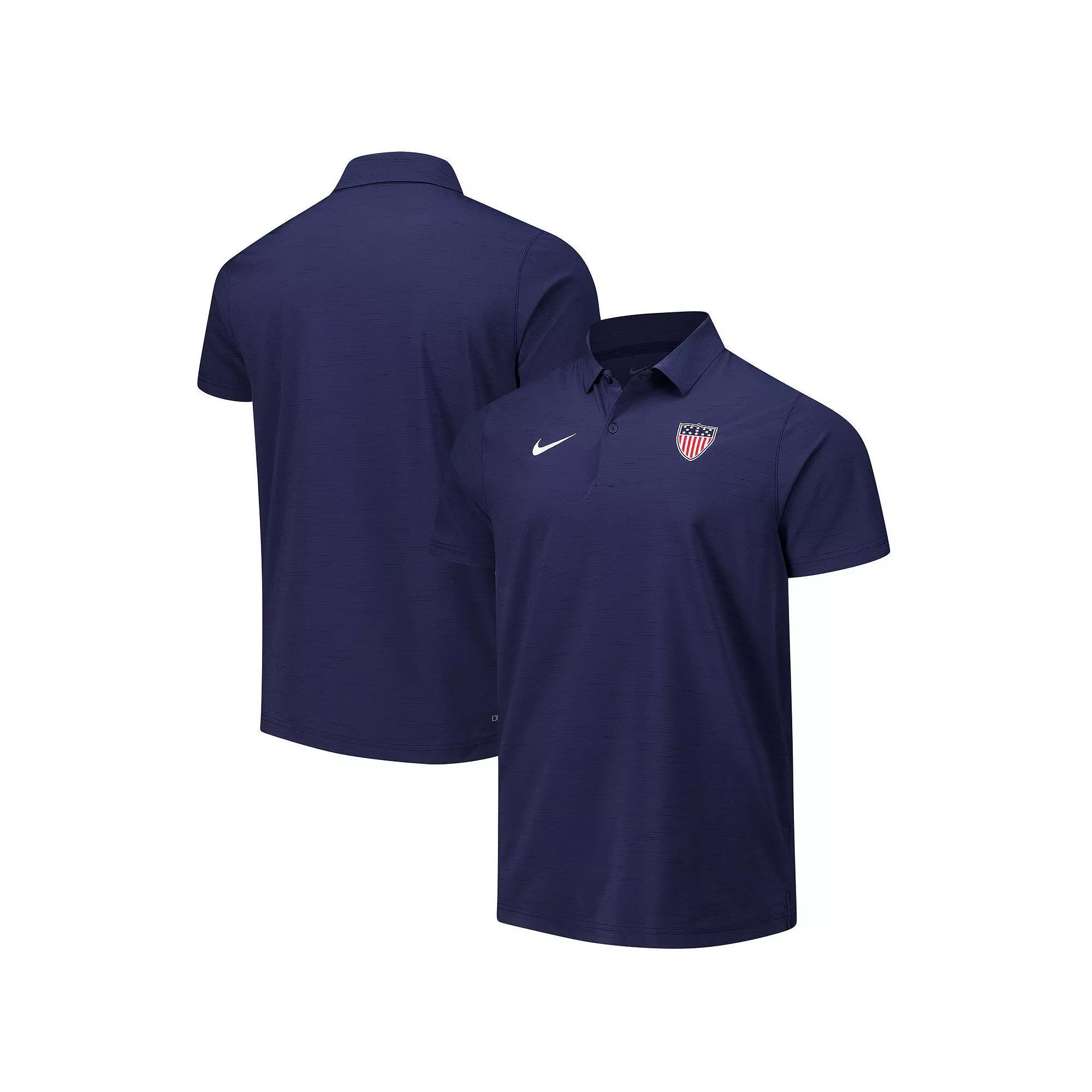 Men's Nike Navy Team USA Woven Performance Polo, Size: Small, Usa Blue Product Image
