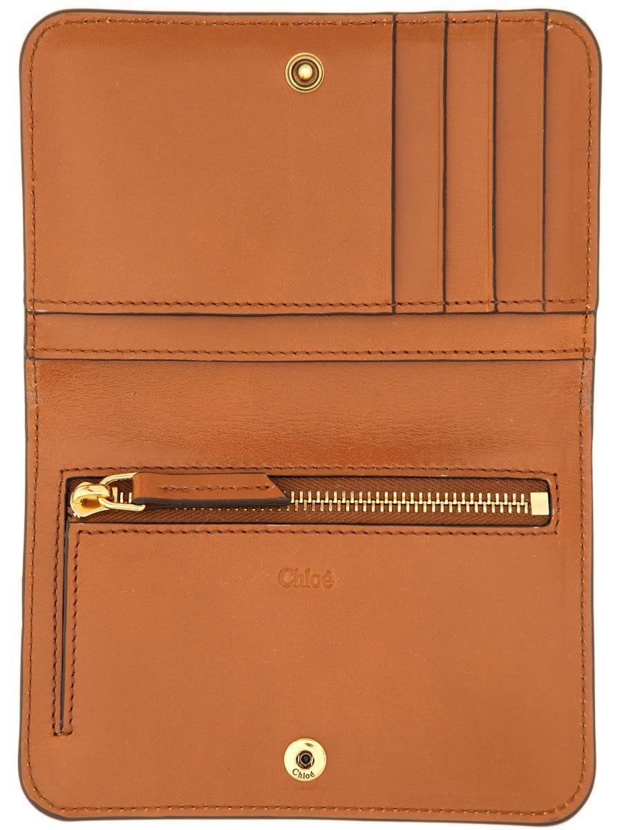 CHLOÉ Wallet With Logo In Brown Product Image