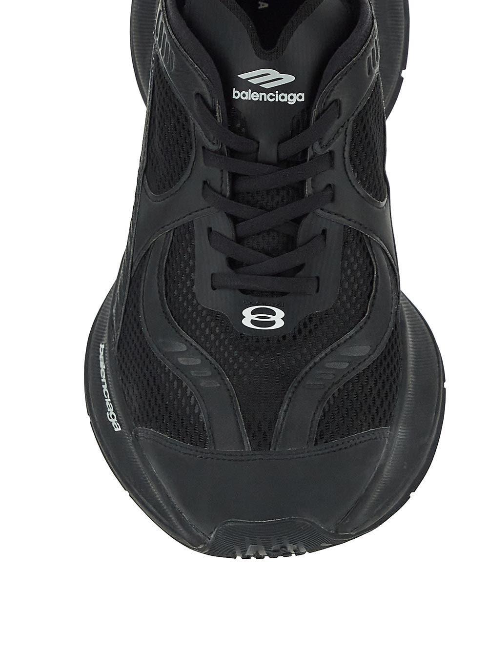 BALENCIAGA Black Mesh And Rubber Circuit Sneakers Product Image