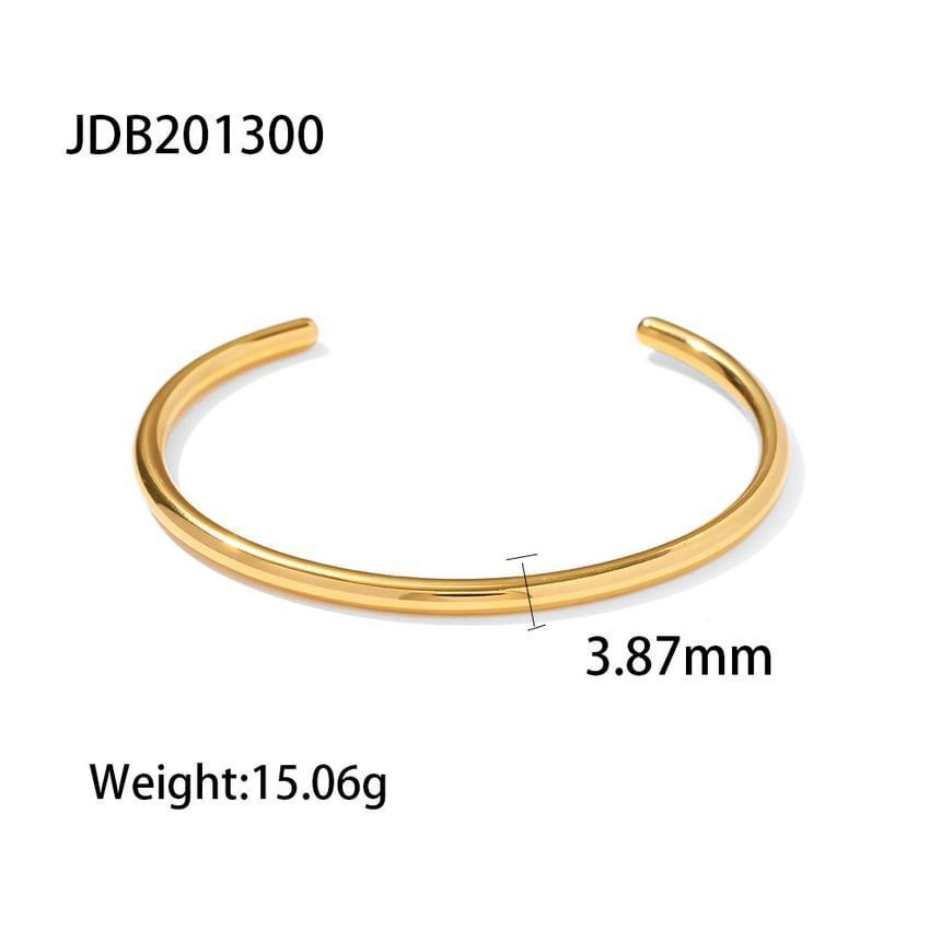 Stainless Steel Open Bangle / CZ Bracelet Product Image