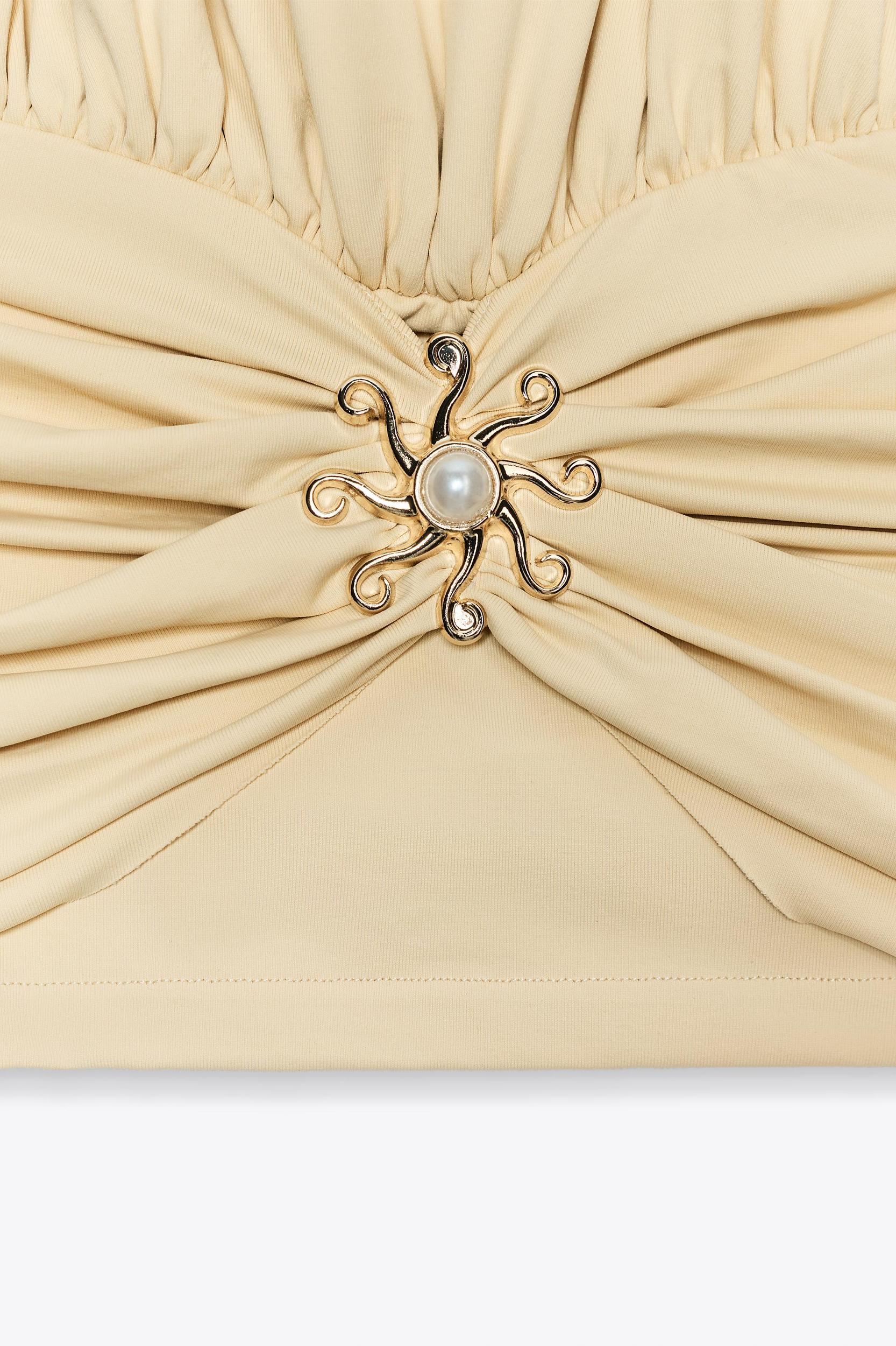 RUCHED POLYAMIDE SUN TOP Product Image