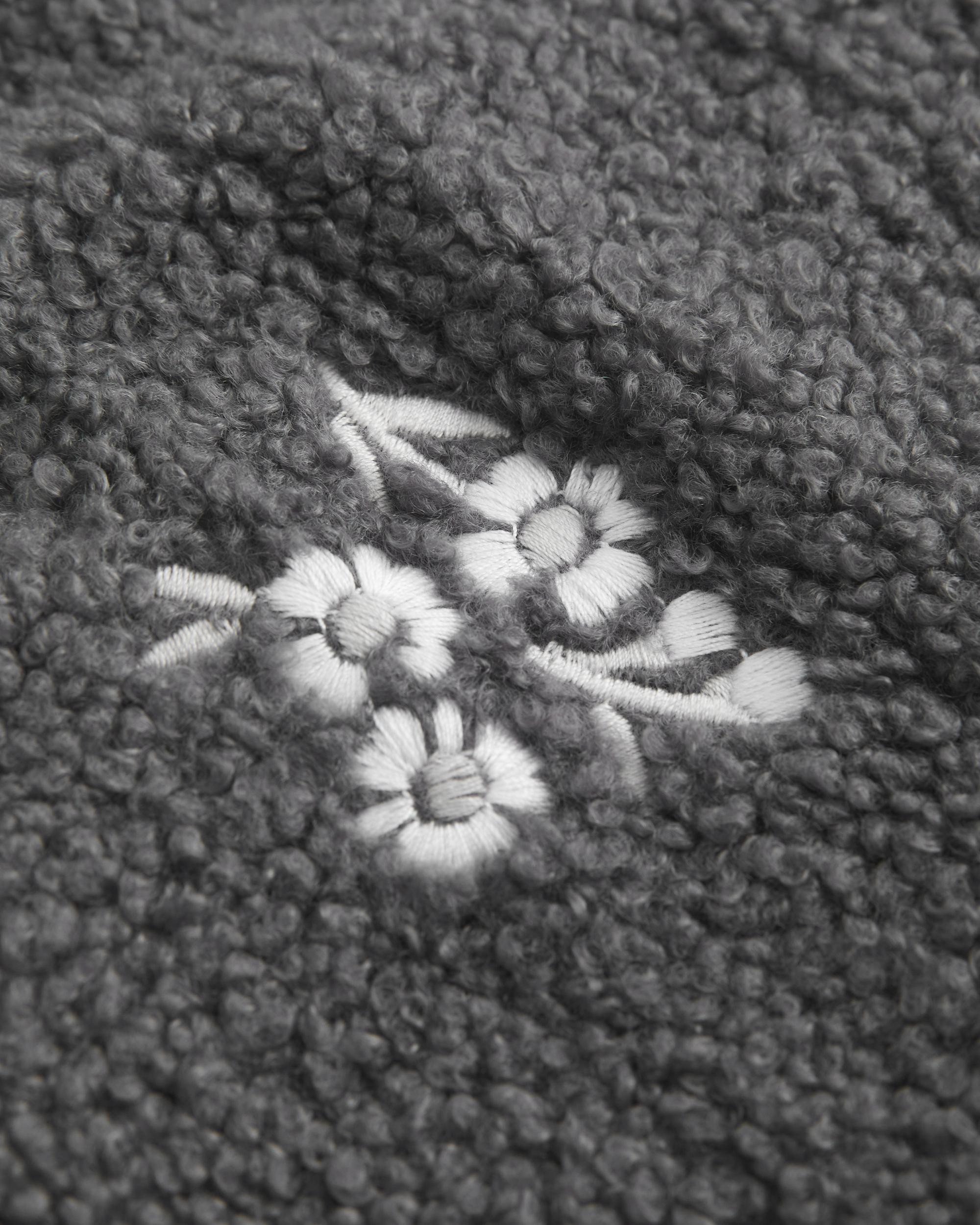 Embroidered Sherpa Fleece Jacket Product Image