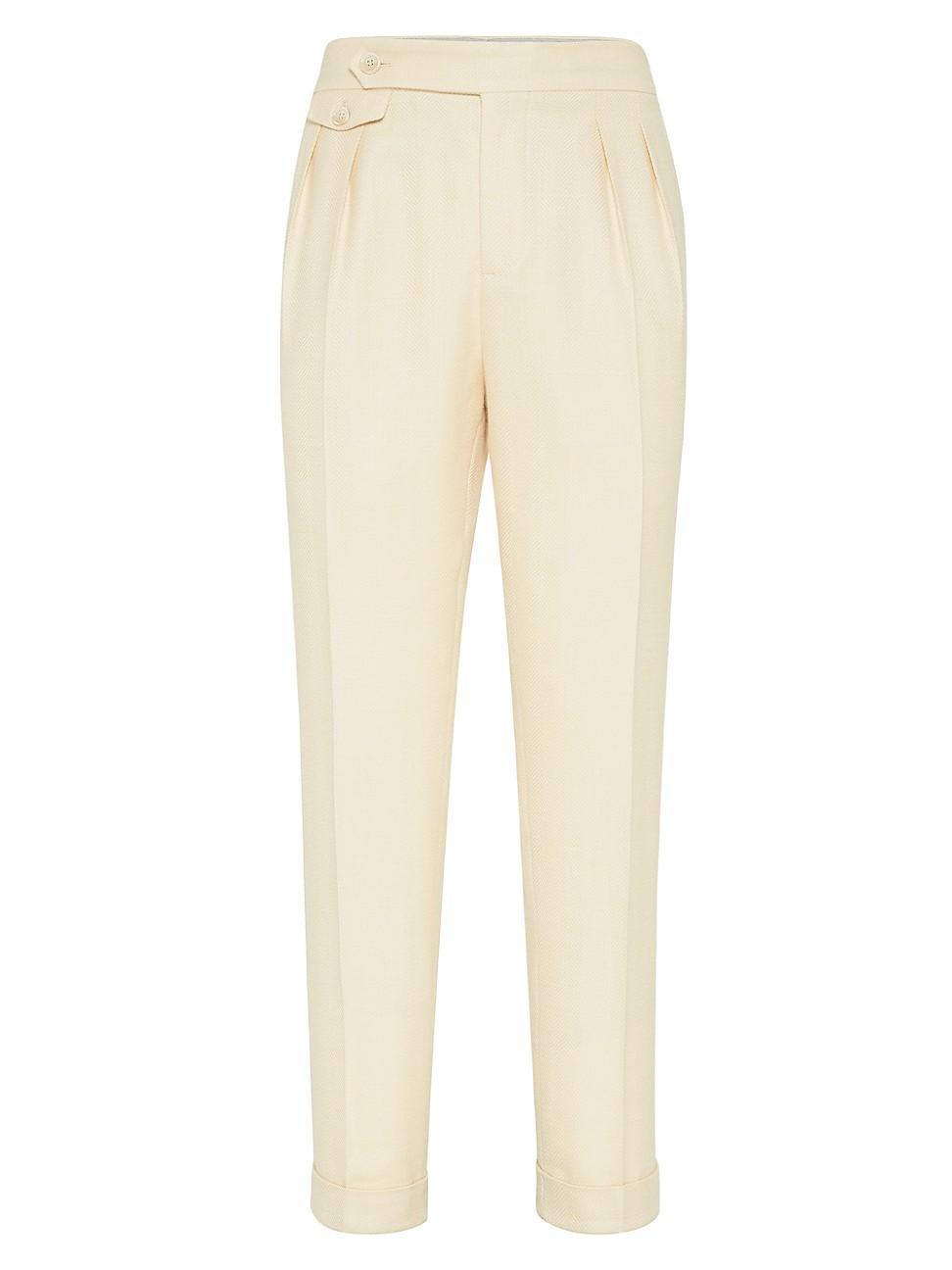 Mens Chevron Leisure Fit Trousers Product Image