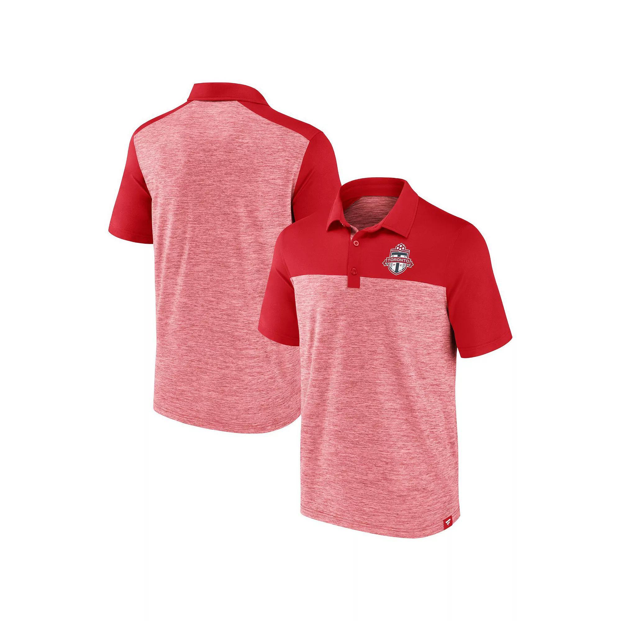 Men's Fanatics Red Toronto FC Clutch Space-Dye Polo,  Product Image