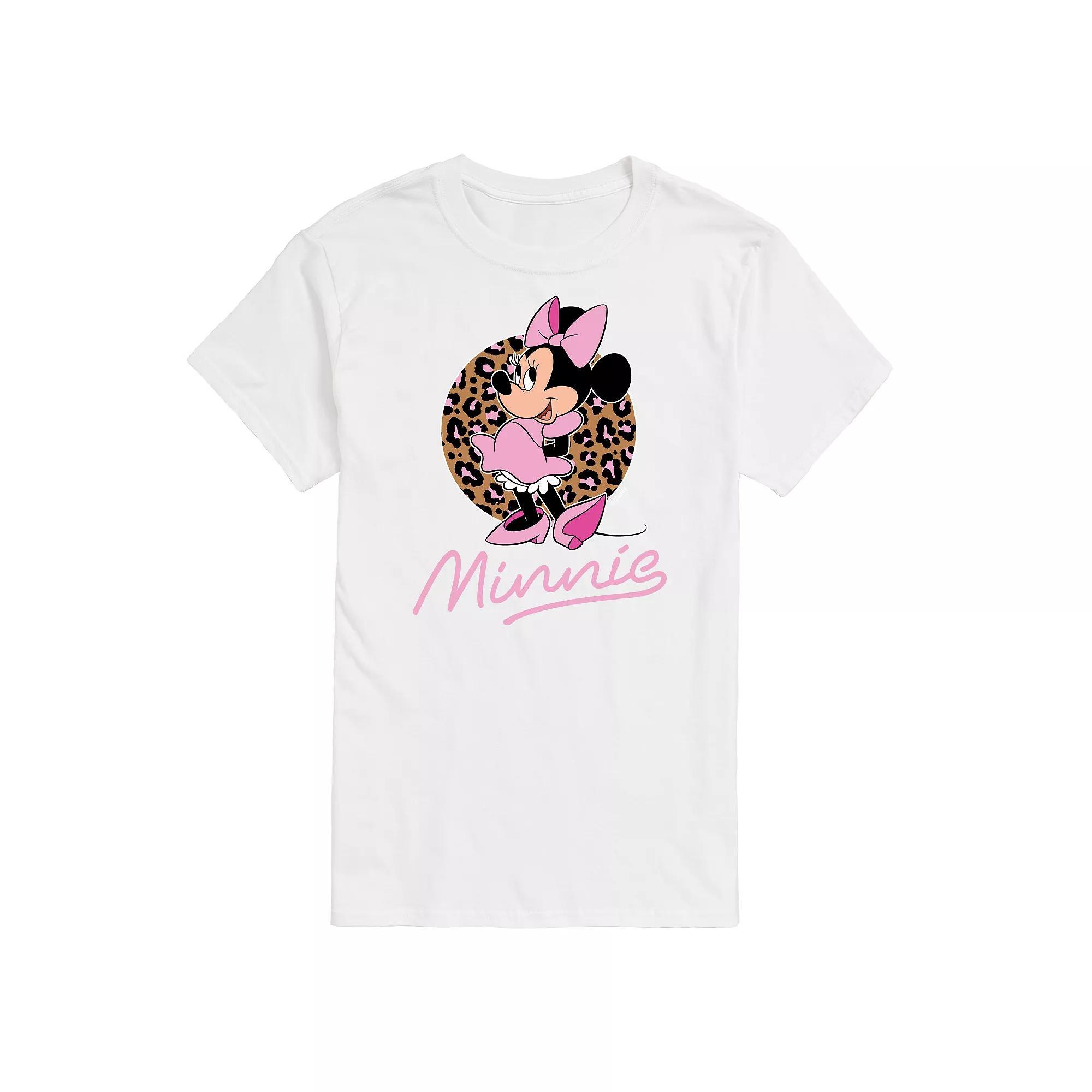 Disney's Minnie Leopard Print Men's Graphic Tee,  Product Image