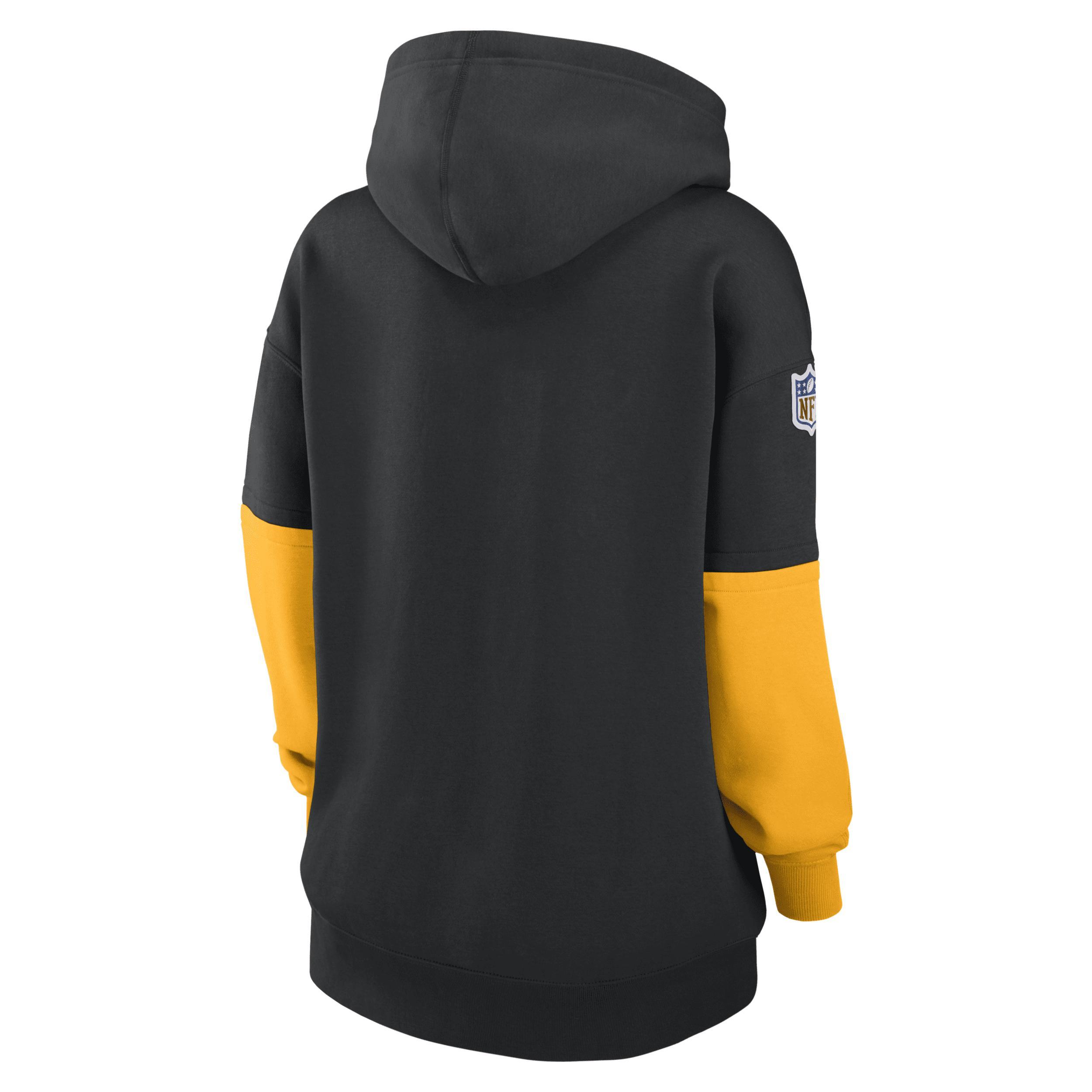 Pittsburgh Steelers Sideline Essential Nike Women's NFL Pullover Hoodie Product Image