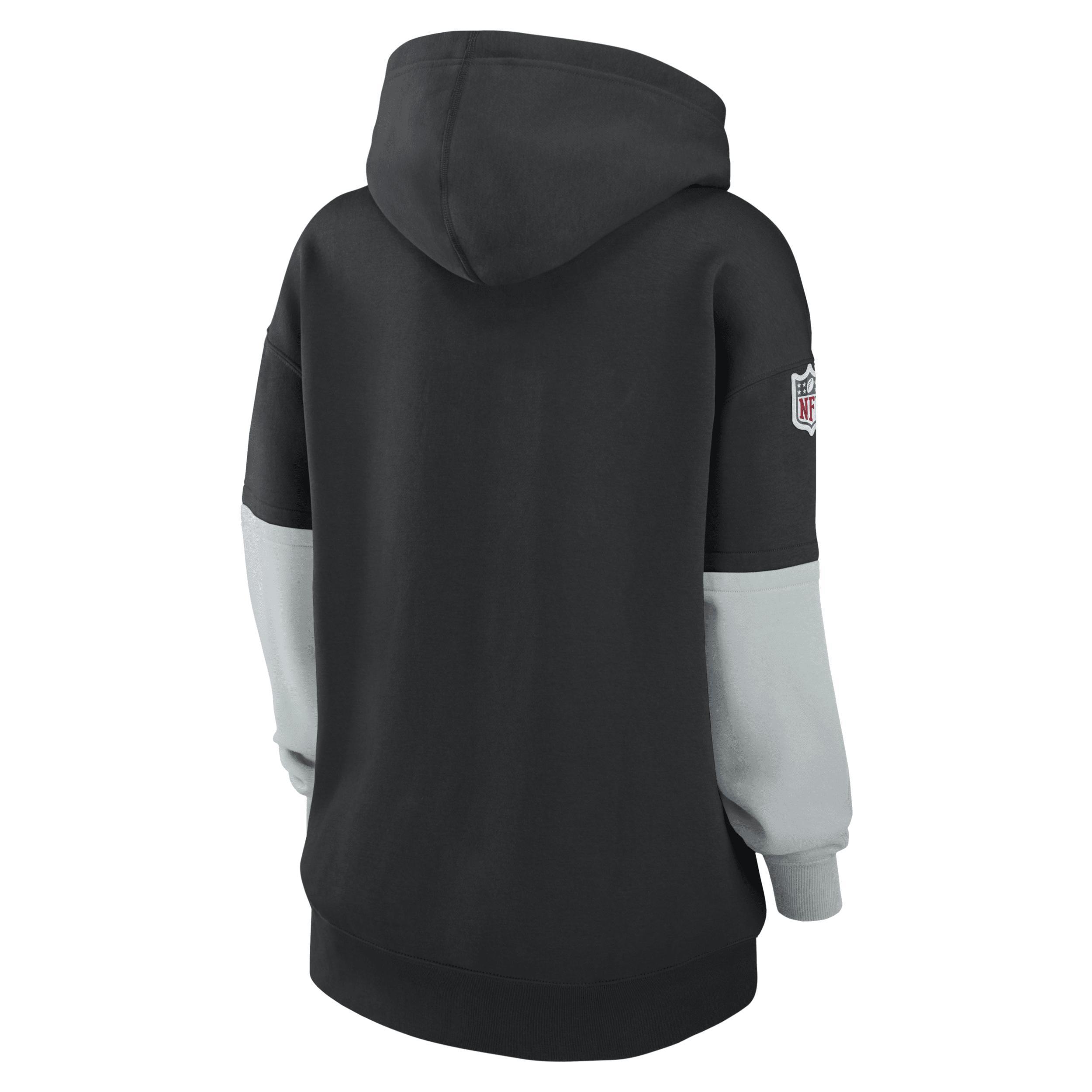 Las Vegas Raiders Sideline Essential Nike Women's NFL Pullover Hoodie Product Image