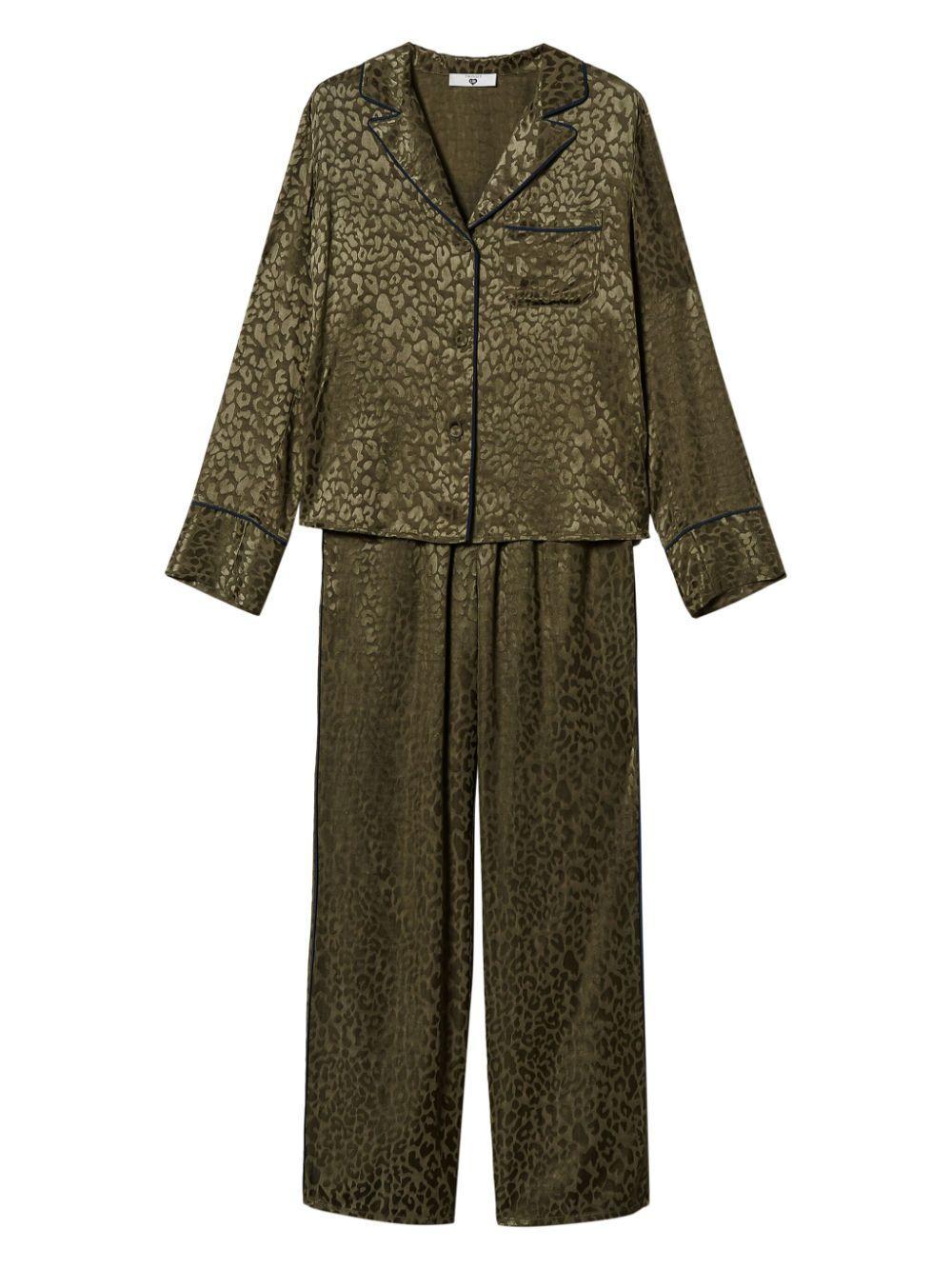 Mannish jacquard pyjama set Product Image