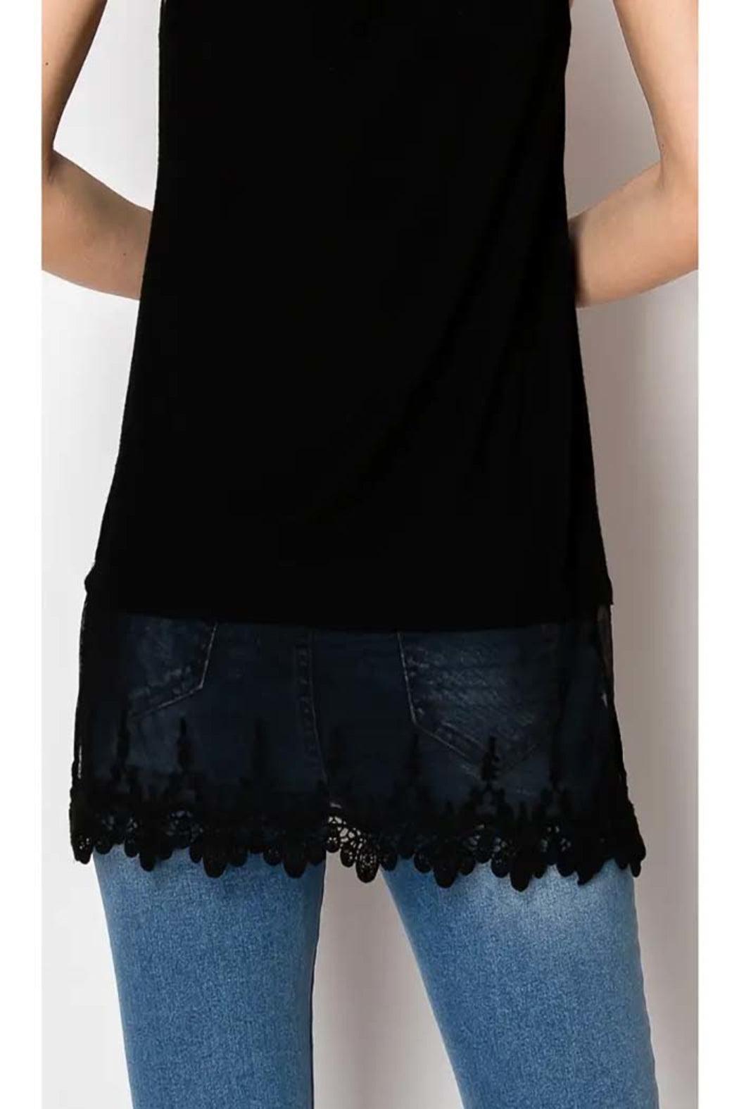 Tank Top With Lace Layer Product Image