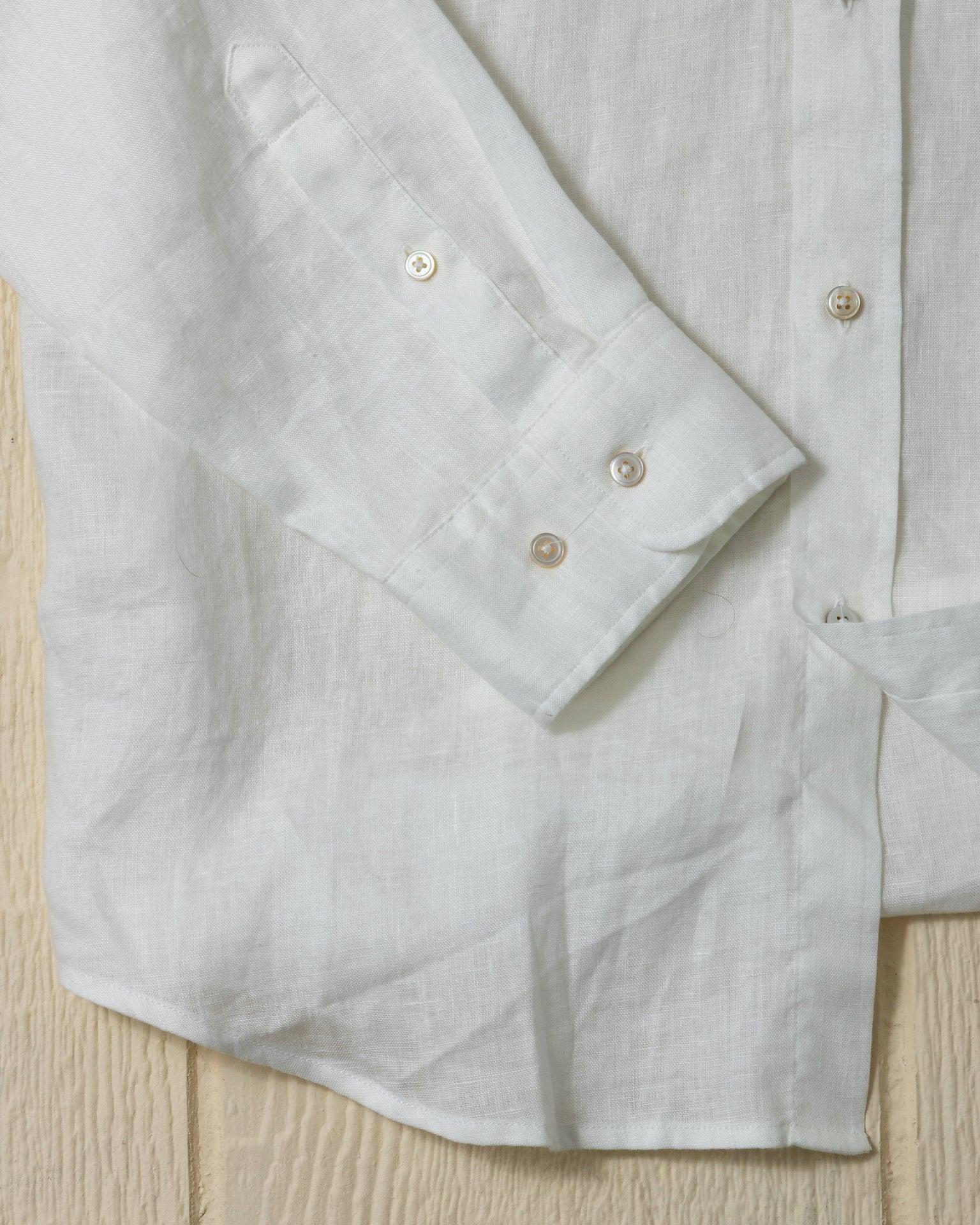 Linen Shirt in Classic White Product Image