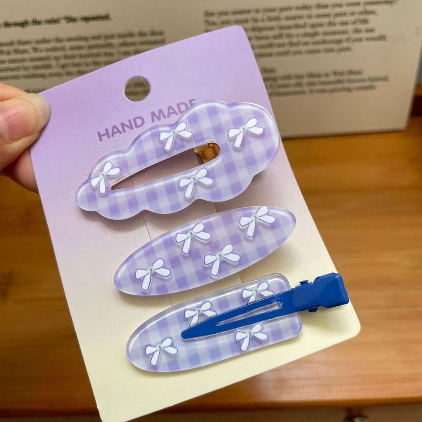 Set of 3: Patterned Hair Clip Product Image