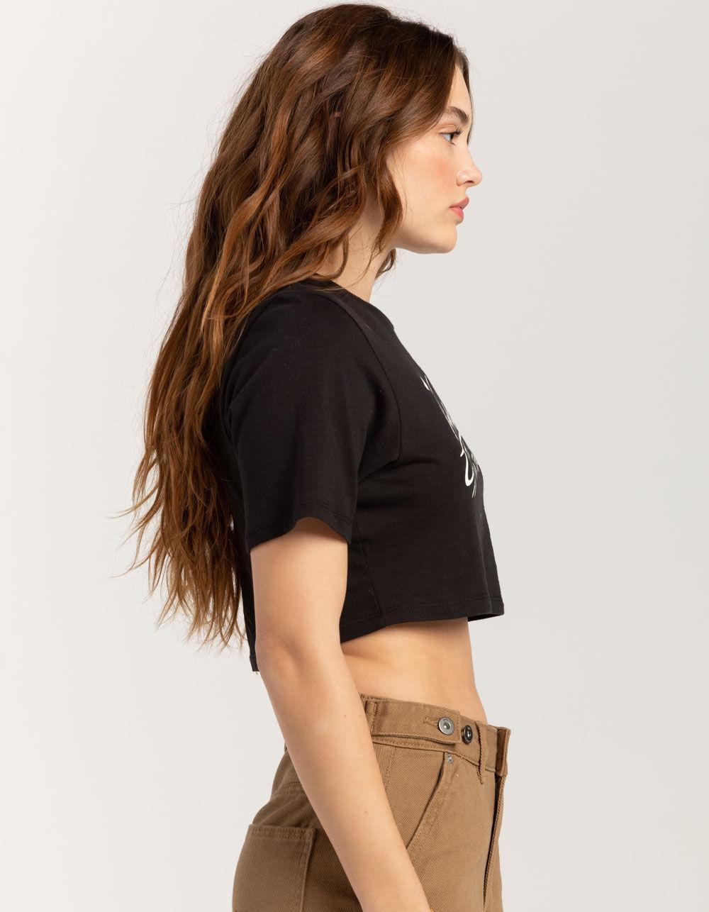 VANS Go Anywhere Womens Crop Tee - BLACK Product Image