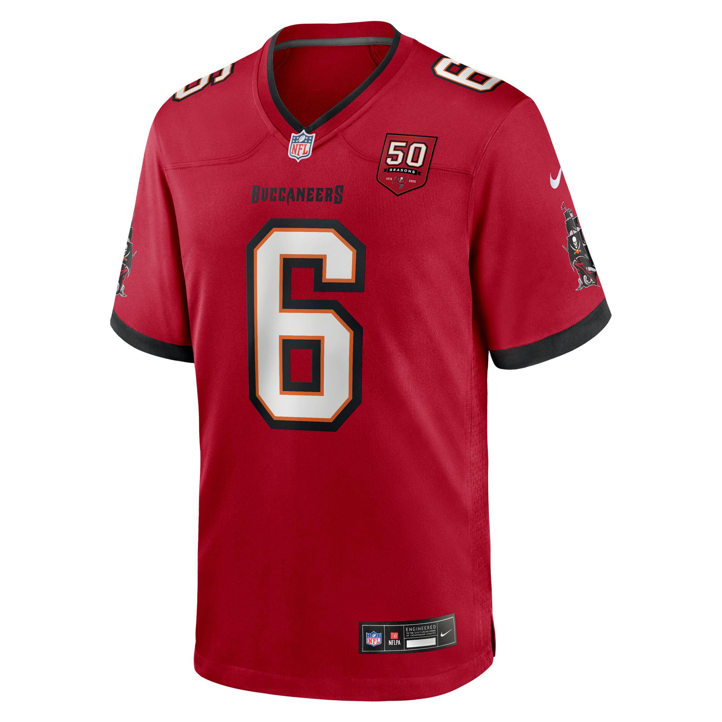 Baker Mayfield Tampa Bay Buccaneers 50th Anniversary Nike Mens NFL Game Jersey | 67NMTBGH8BF-AW6 Product Image