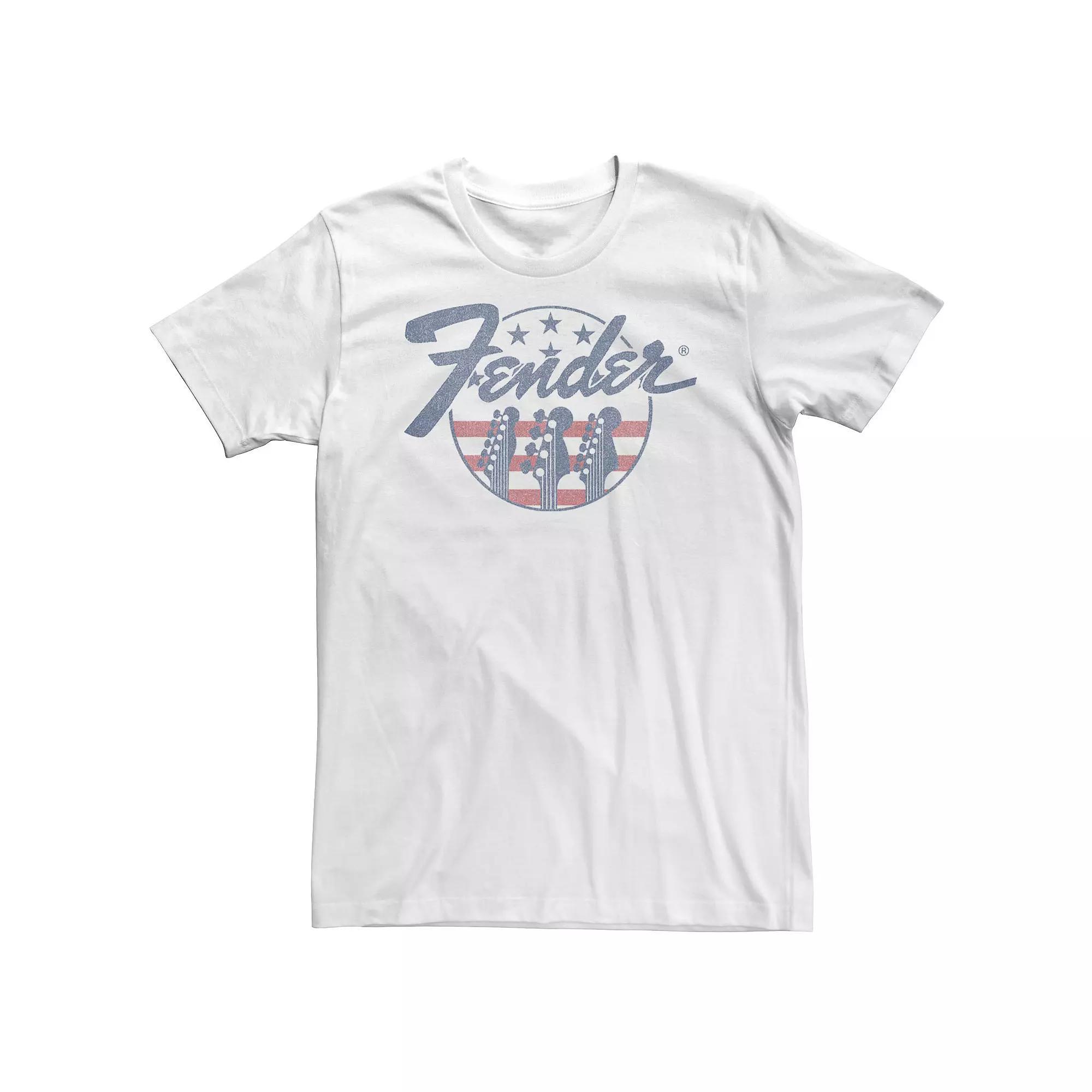 Big & Tall Fender Guitars & Stripes Circle Logo Tee, Men's,  Product Image