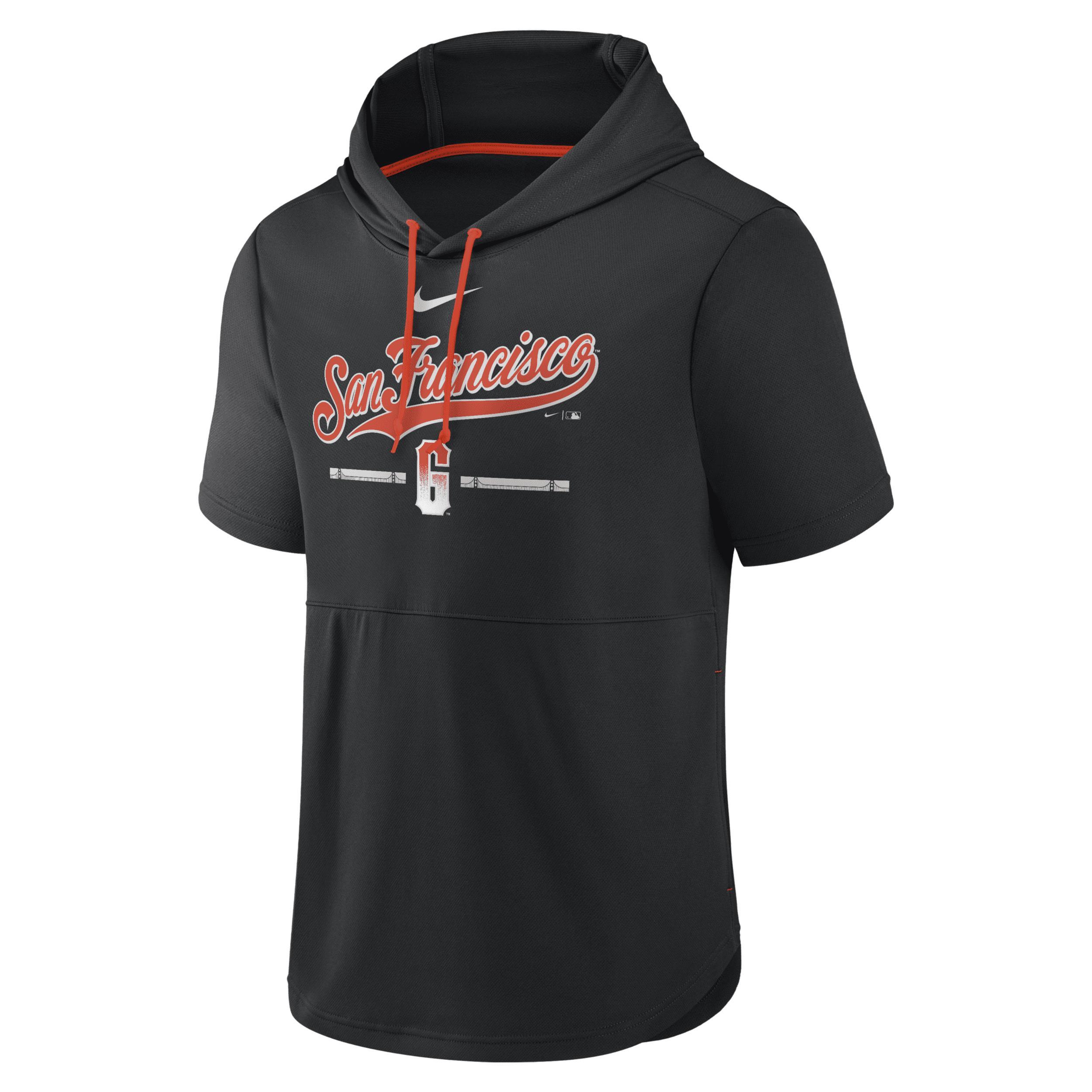 Mens Nike San Francisco Giants City Connect Short Sleeve Pullover Hoodie Product Image