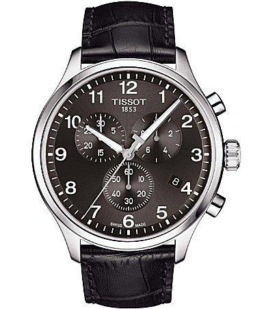 Tissot Chrono Xl Classic Two Tone Stainless Steel Navy Dial Bracelet Watch Product Image