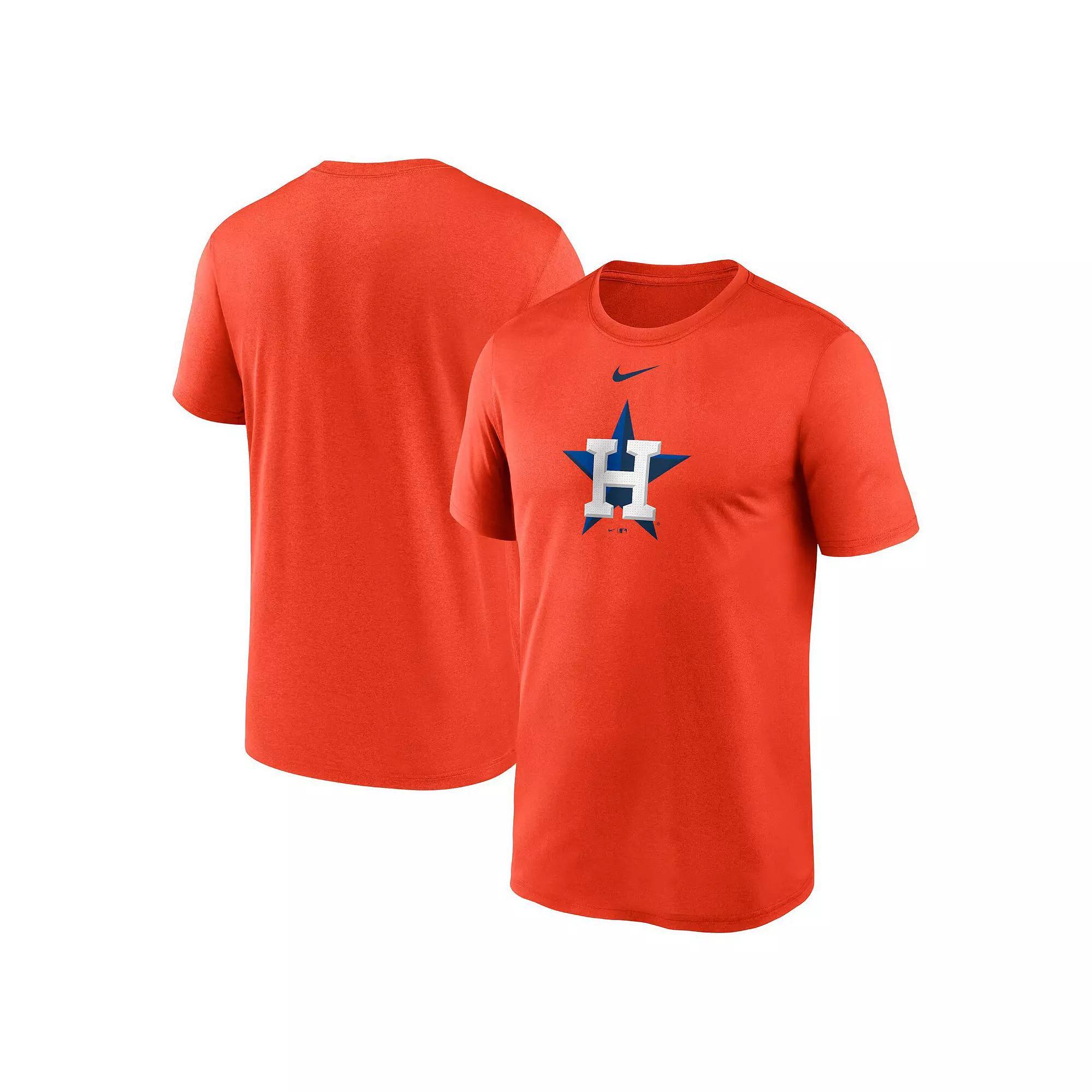 Men's Nike Orange Houston Astros Legend Fuse Large Logo Performance T-Shirt Product Image
