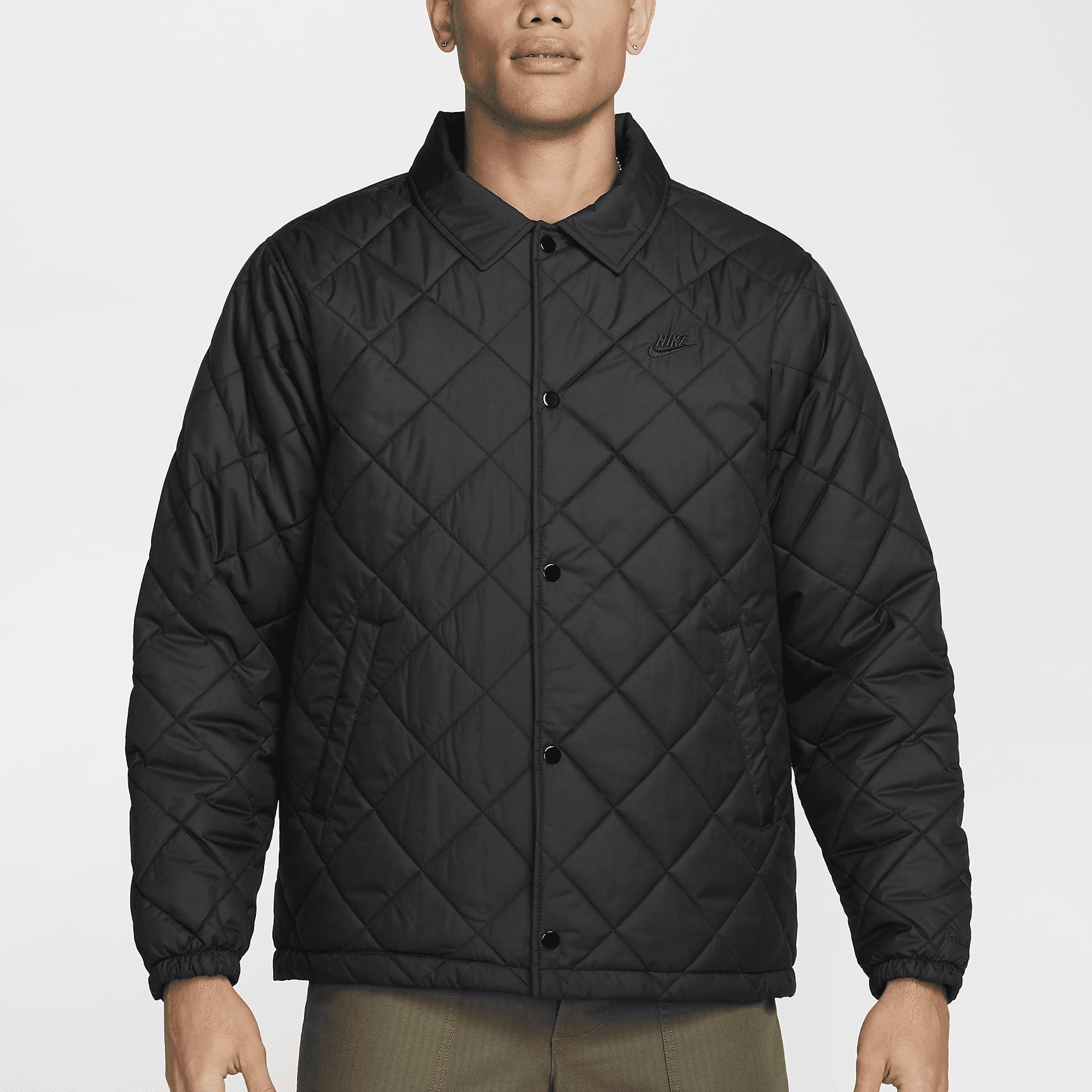 Nike Mens Nike CLUB TF Lightweight QLT Fill Jacket - Mens Black/Black Product Image