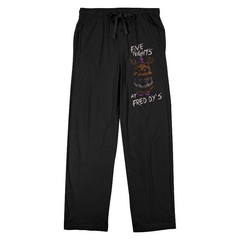 Men's Five Nights At Freddy's Pajama Pants, Size: Medium, Black Product Image