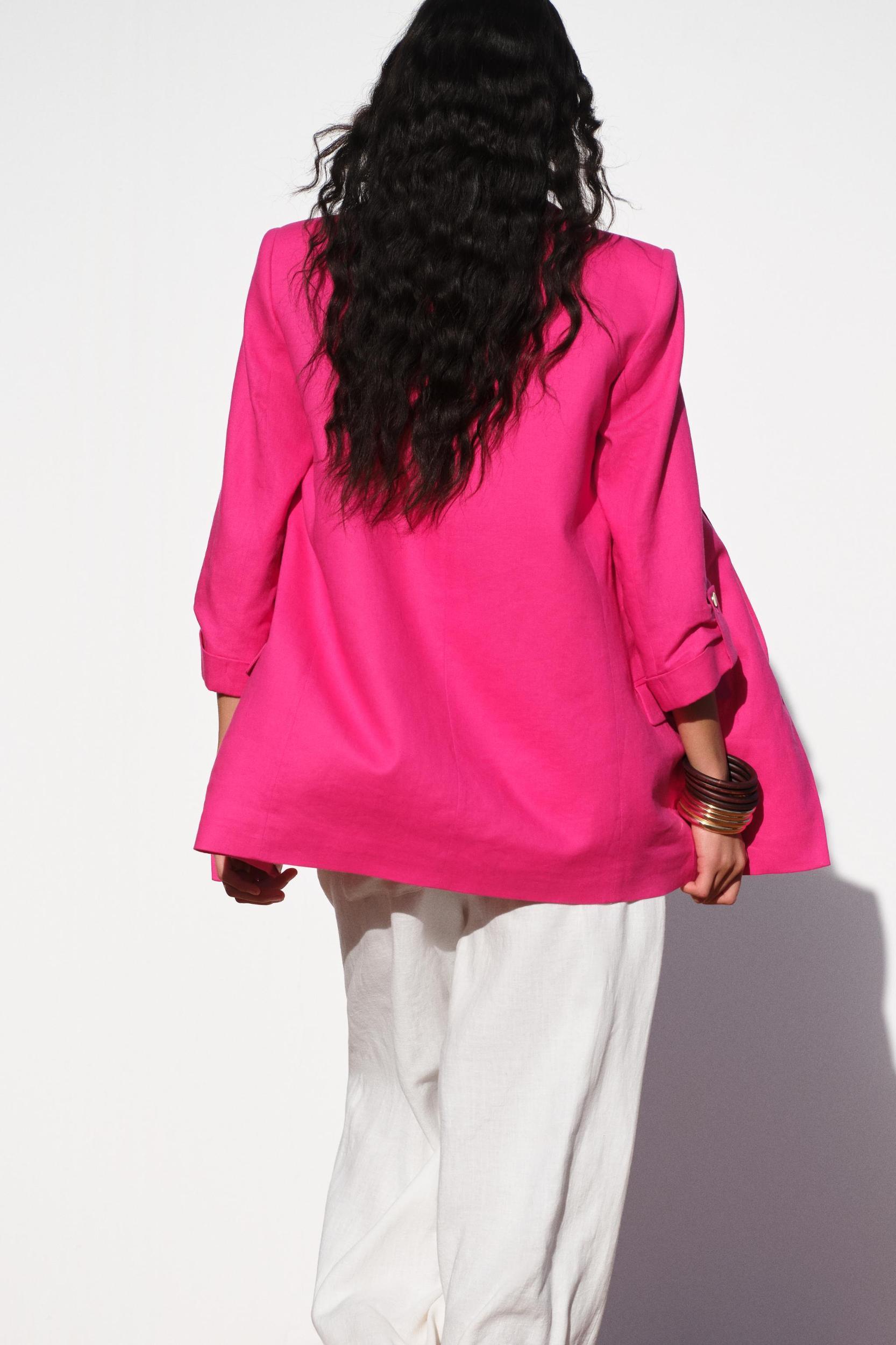 BLAZER WITH ROLLED-UP SLEEVES Product Image