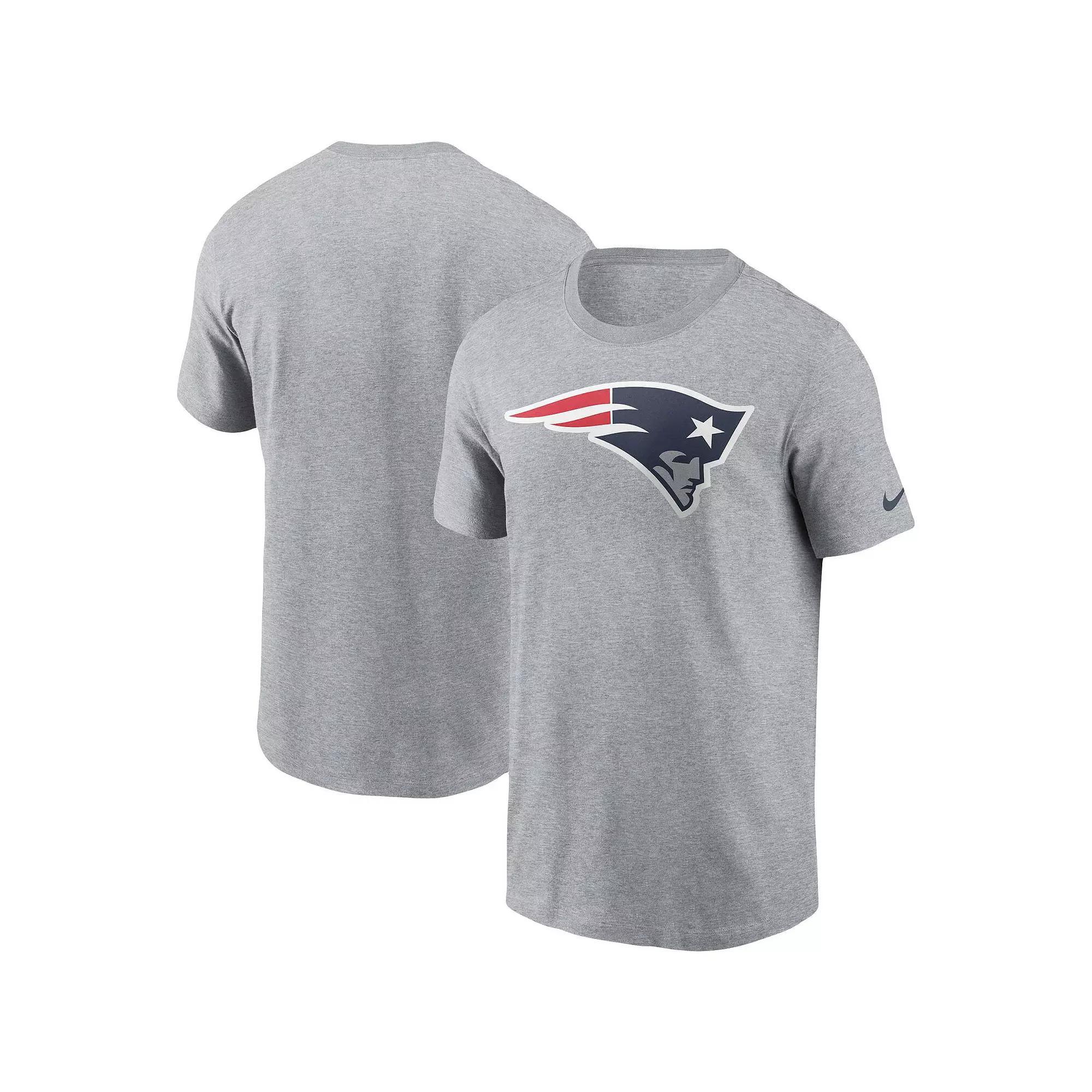 Men's Nike  Gray New England Patriots Logo Essential T-Shirt, Size: 2XL, Grey Product Image