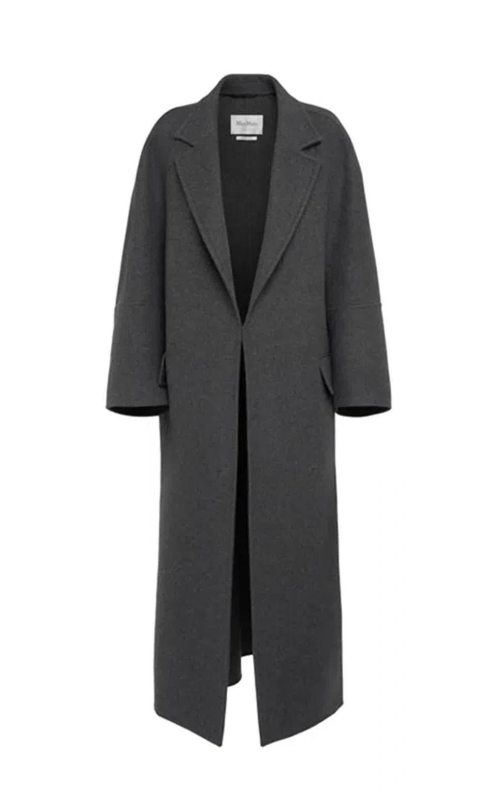 MAX MARA Asburgo Wool & Cashmere Long Coat In Grey Product Image