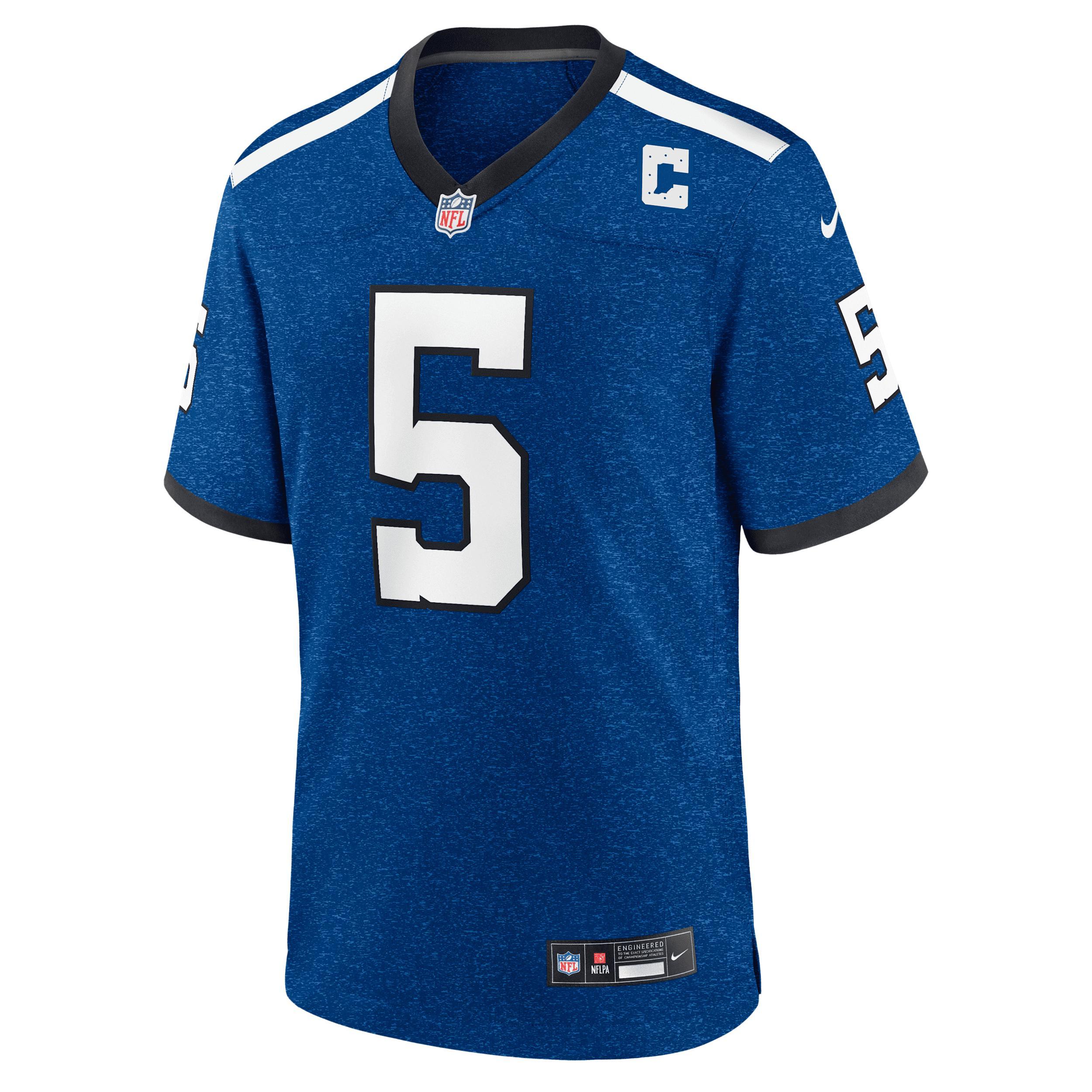 Men's Nike Anthony Richardson Royal Indianapolis Colts Indiana Nights Alternate Game Jersey, Size: Medium, Blue Product Image