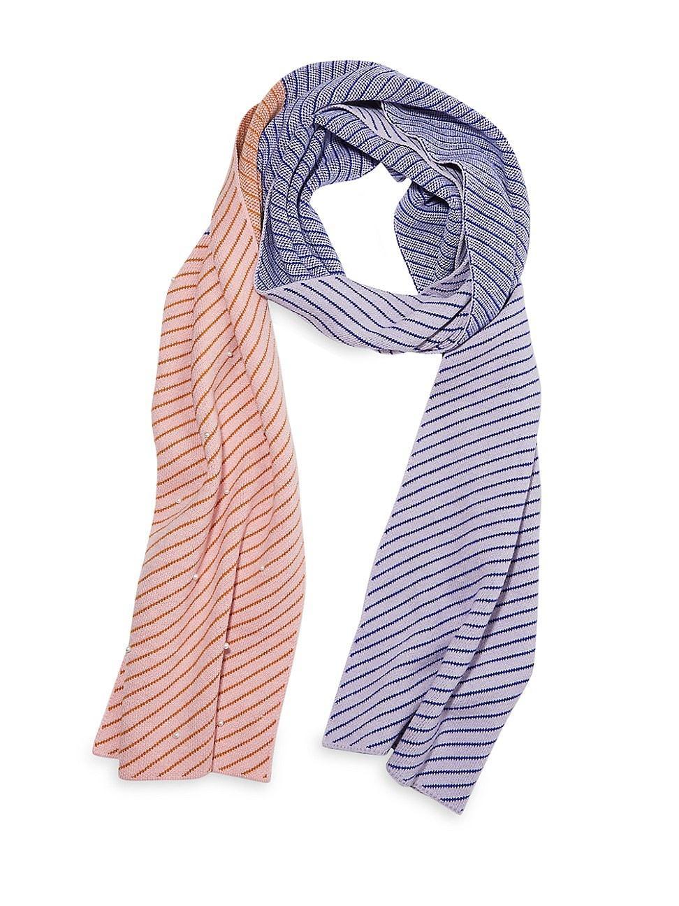 Oversized Two-Tone Stripe Scarf Product Image