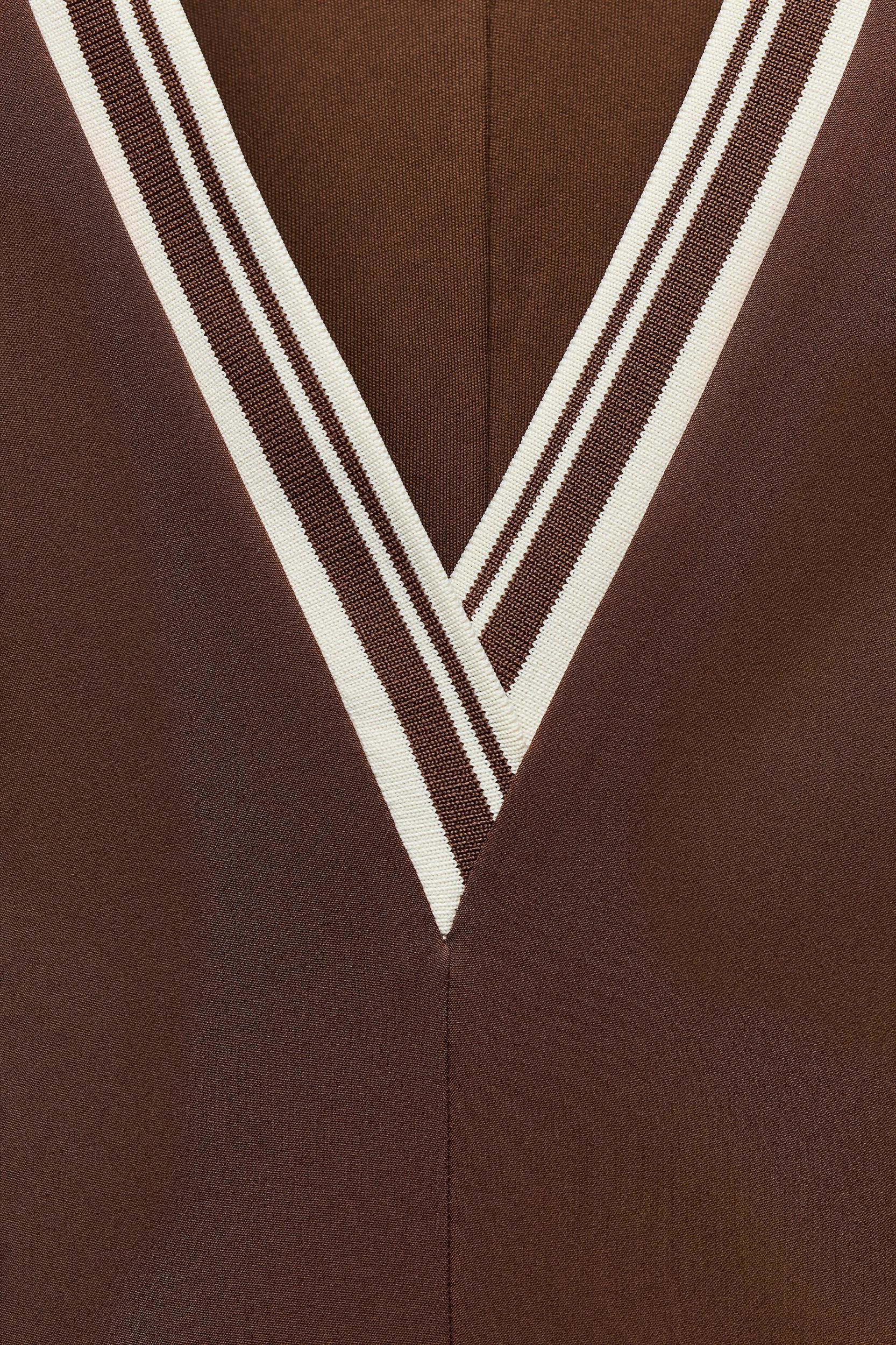 RIBBED GODET DRESS Product Image