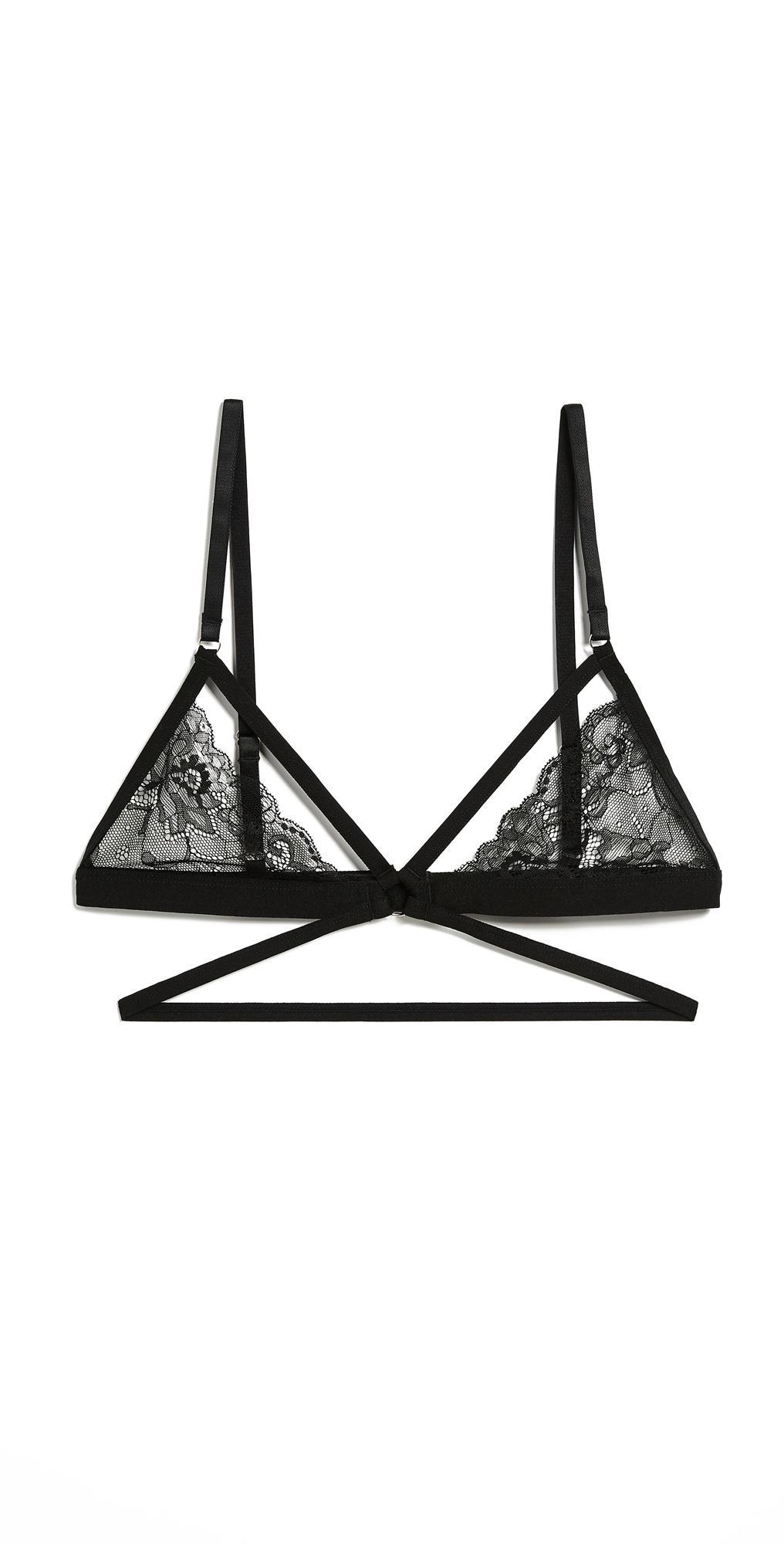 Honeydew Intimates Lucy Elastic & Lace Bra Black S Product Image